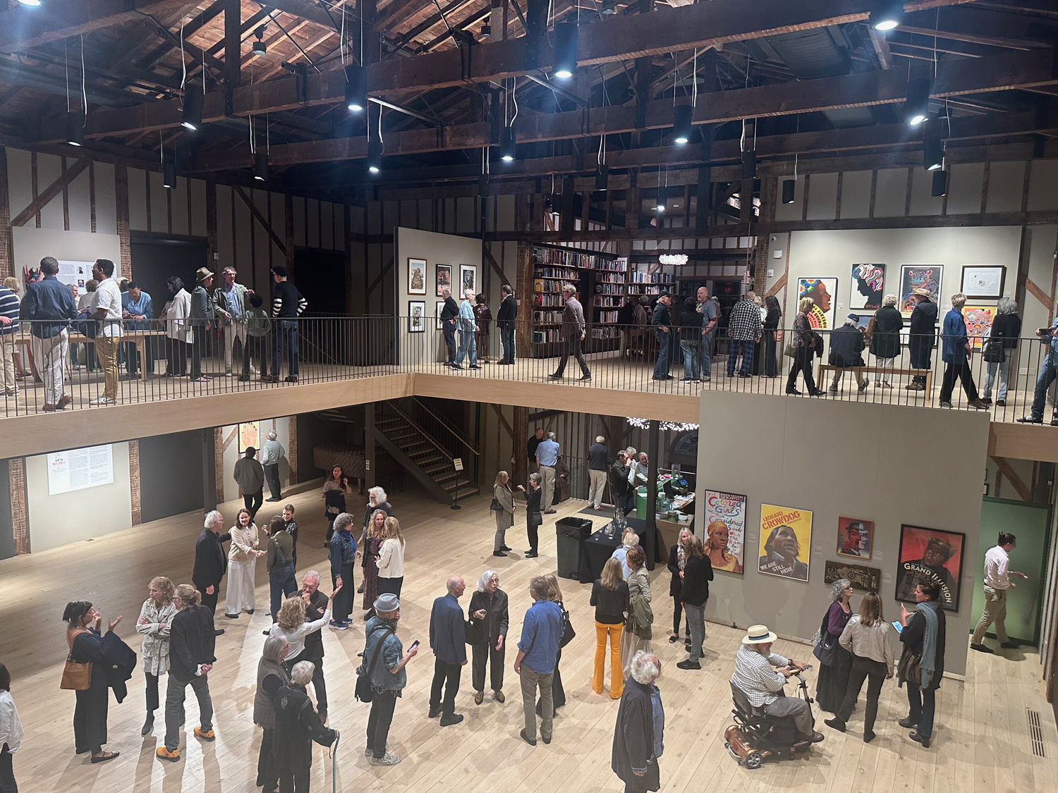 A view of the October 5 opening reception for “Yes, No, and WOW: the Push Pin Studios Revolution” at The Church. ANNETTE HINKLE