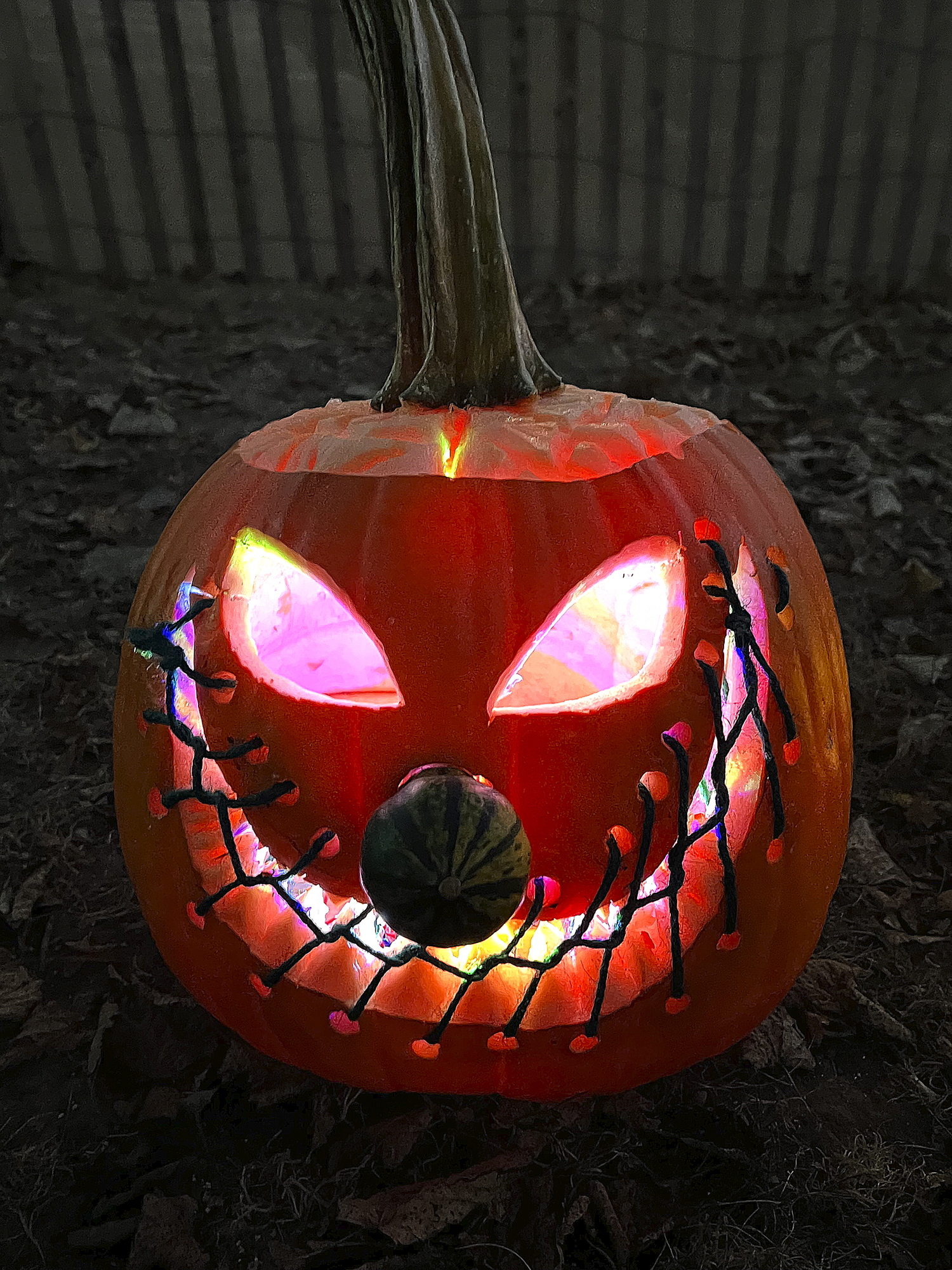 Carvings at the Bridgehampton Lions Club contest on Monday evening.