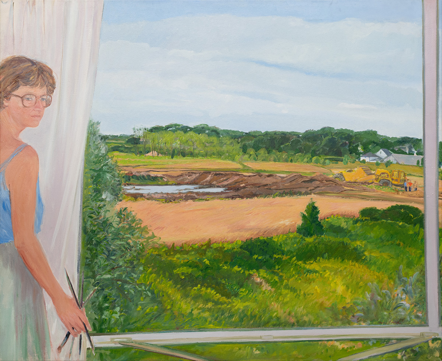 Jane Freilicher “The Changing Scene,” 1981. Oil on canvas, 52” x 64.” Parrish Art Museum, Water Mill. Gift of Elizabeth Hazan and Stephen Hicks.