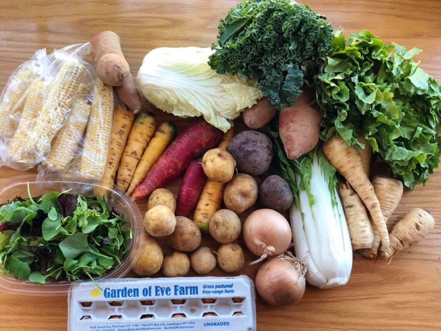 Garden of Eve in Riverhead is one of several farms in the area offering a winter CSA program. COURTESY GARDEN OF EVE