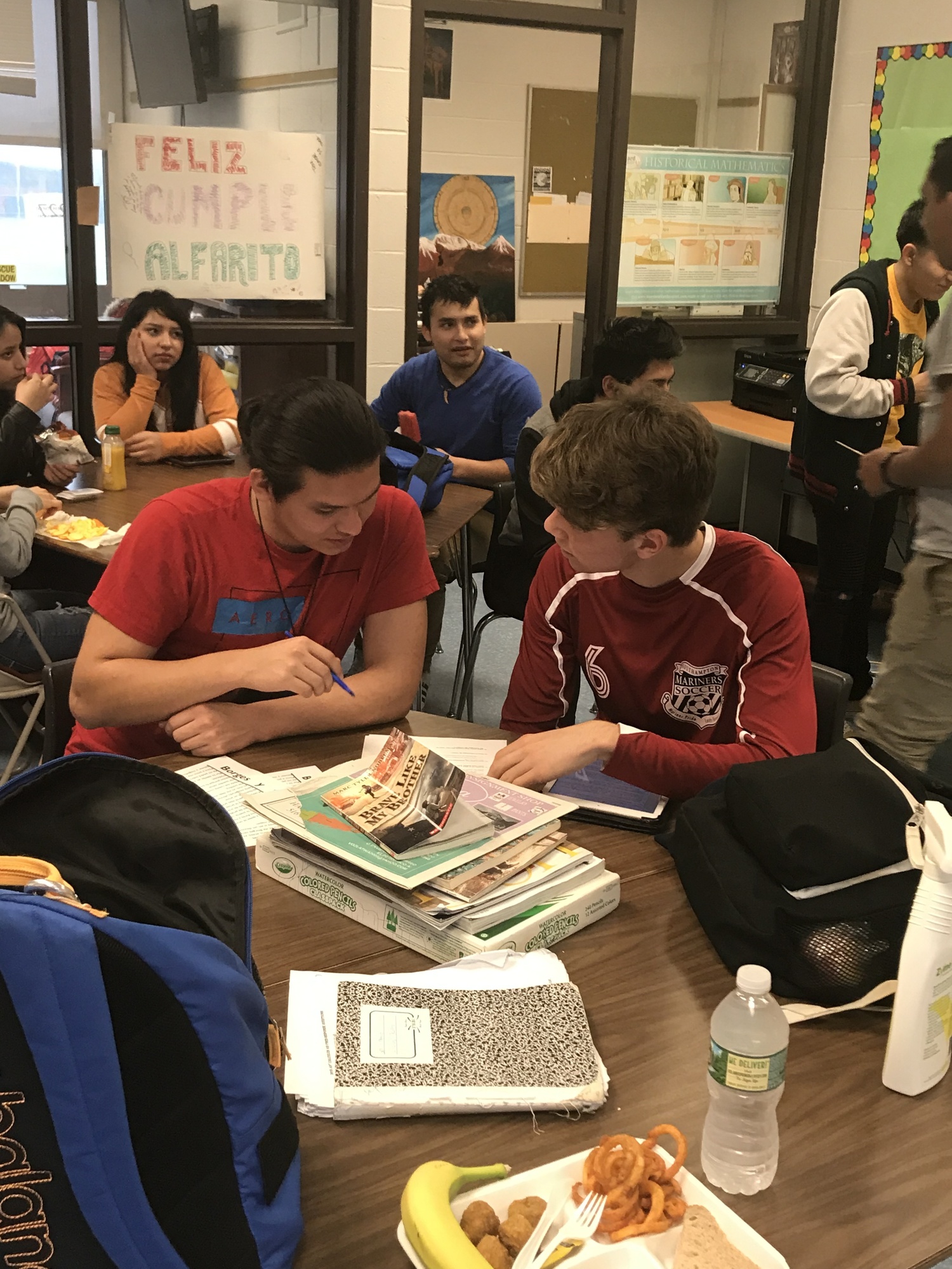 ISA students Oscar Avendaño and Sebastian Pereira, who graduated in 2018. COURTESY SARAH TRUJILLO UNDERHILL