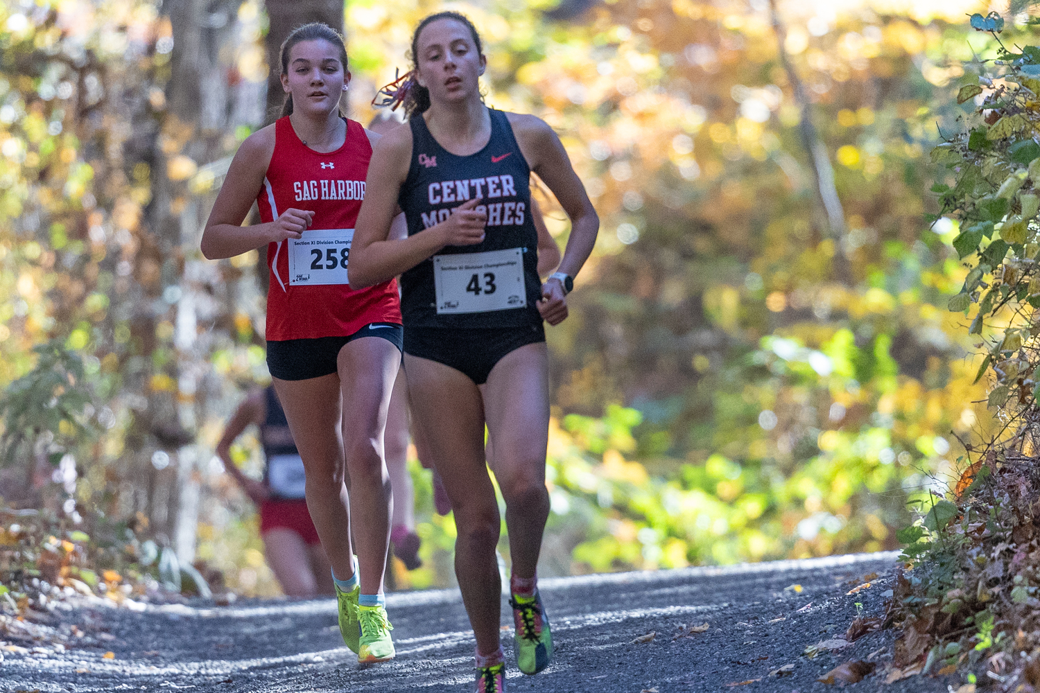 Pierson senior Greylynn Guyer led the girls team at the Division IV Championships on Friday.   RON ESPOSITO