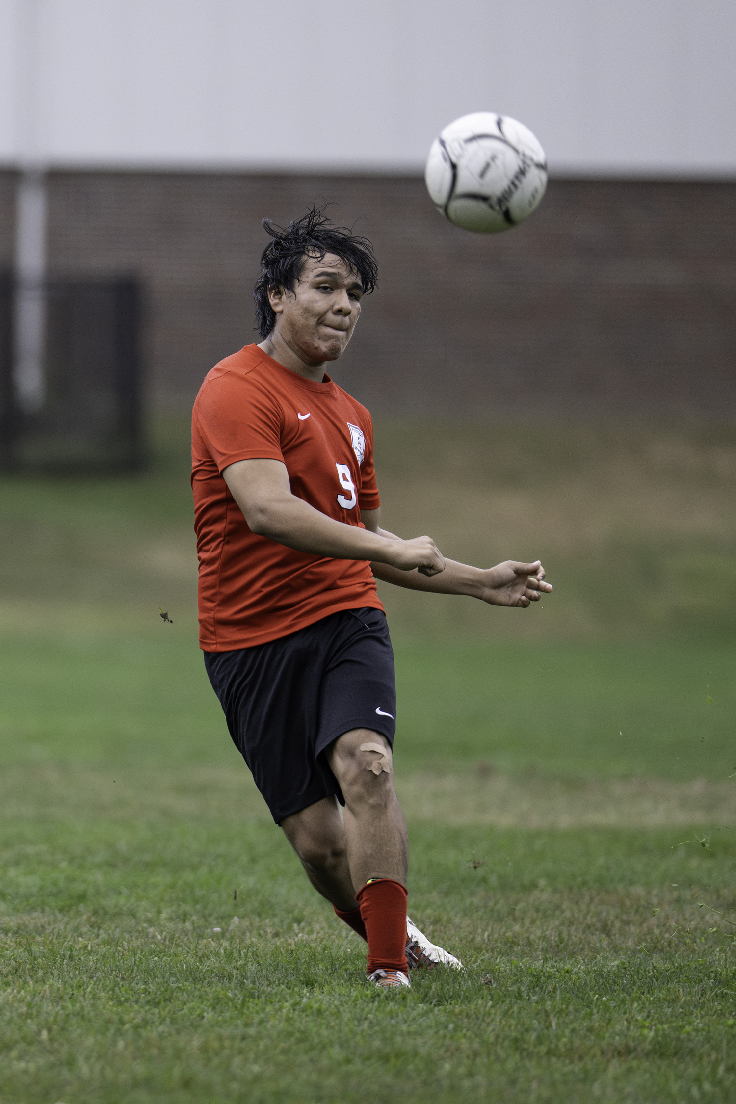 Pierson senior Mike Ayala sends the ball up the field.  MARIANNE BARNETT