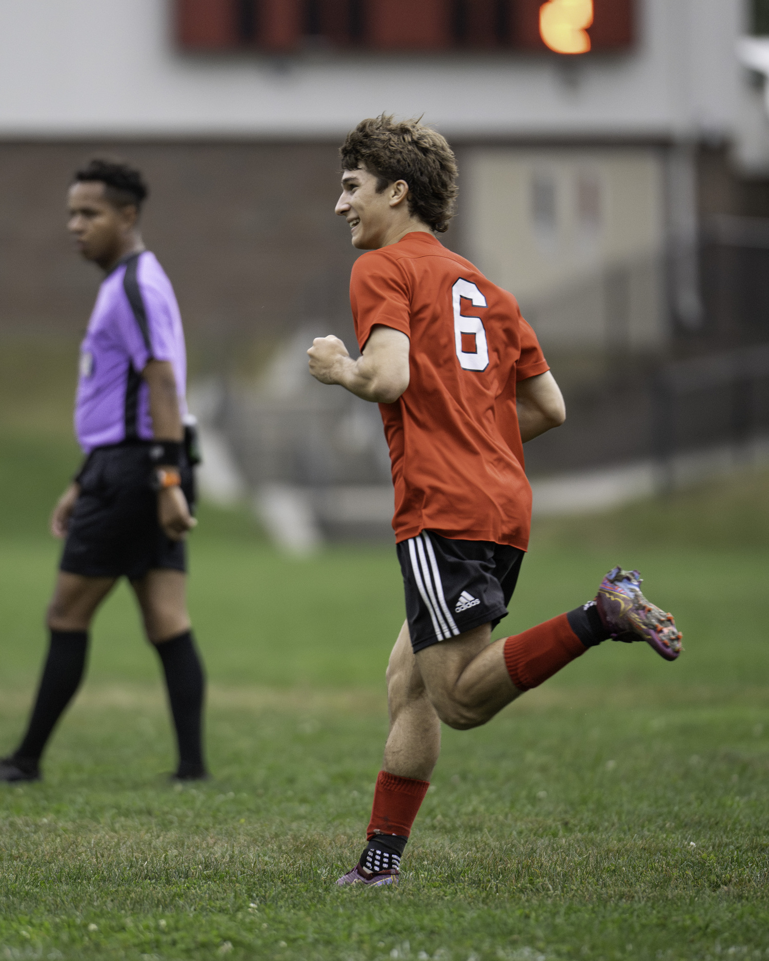 Steven Ponzini is fired up after scoring his second goal of the game and the Whalers' third straight goal across two games.   MARIANNE BARNETT