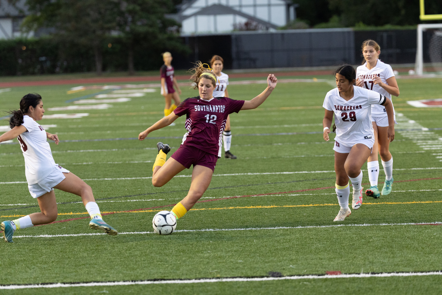 Southampton senior Vivienne Archer goes to take a shot.   SOUTHAMPTON SCHOOL DISTRICT/RON ESPOSITO