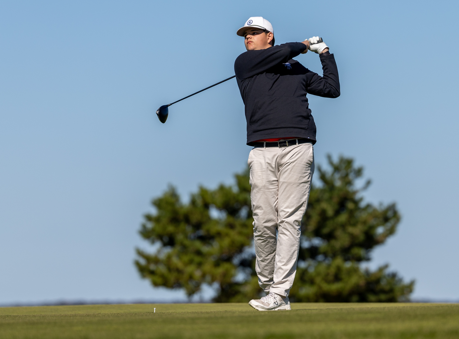 Senior Paul Roesel paired up with fellow classmate Adam Drohan to represent the Pierson golf team at Sebonack this year.  RON ESPOSITO