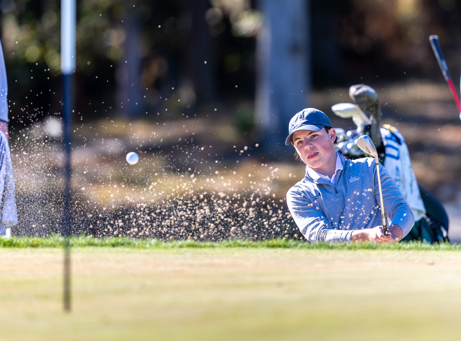 Westhampton Beach junior Zach Berger.   RON ESPOSITO