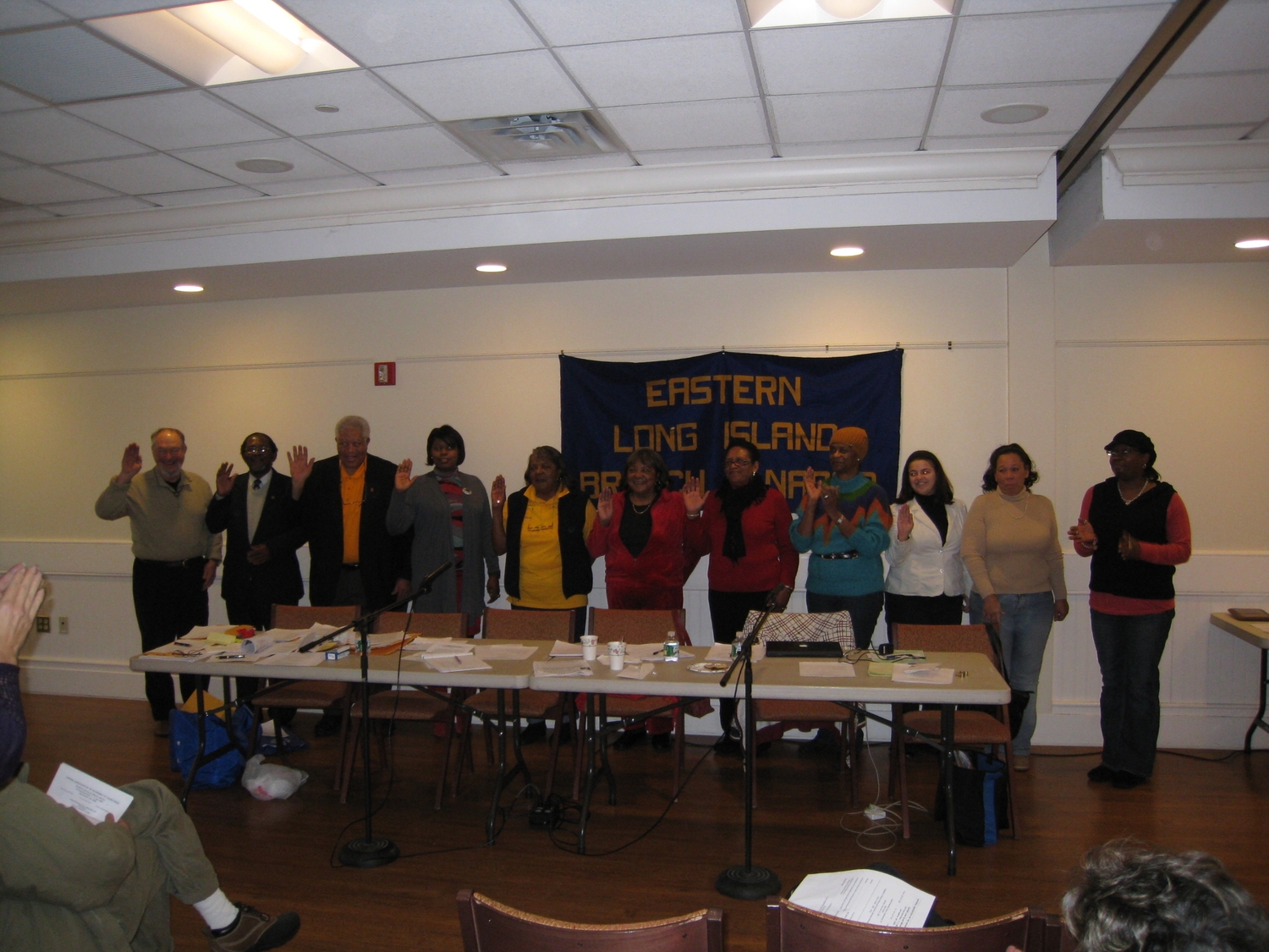 Eastern Long Island Branch of the NAACP swearing-in ceremony at the Rogers Memorial Library in Southampton. COURTESY LISA VOTINO