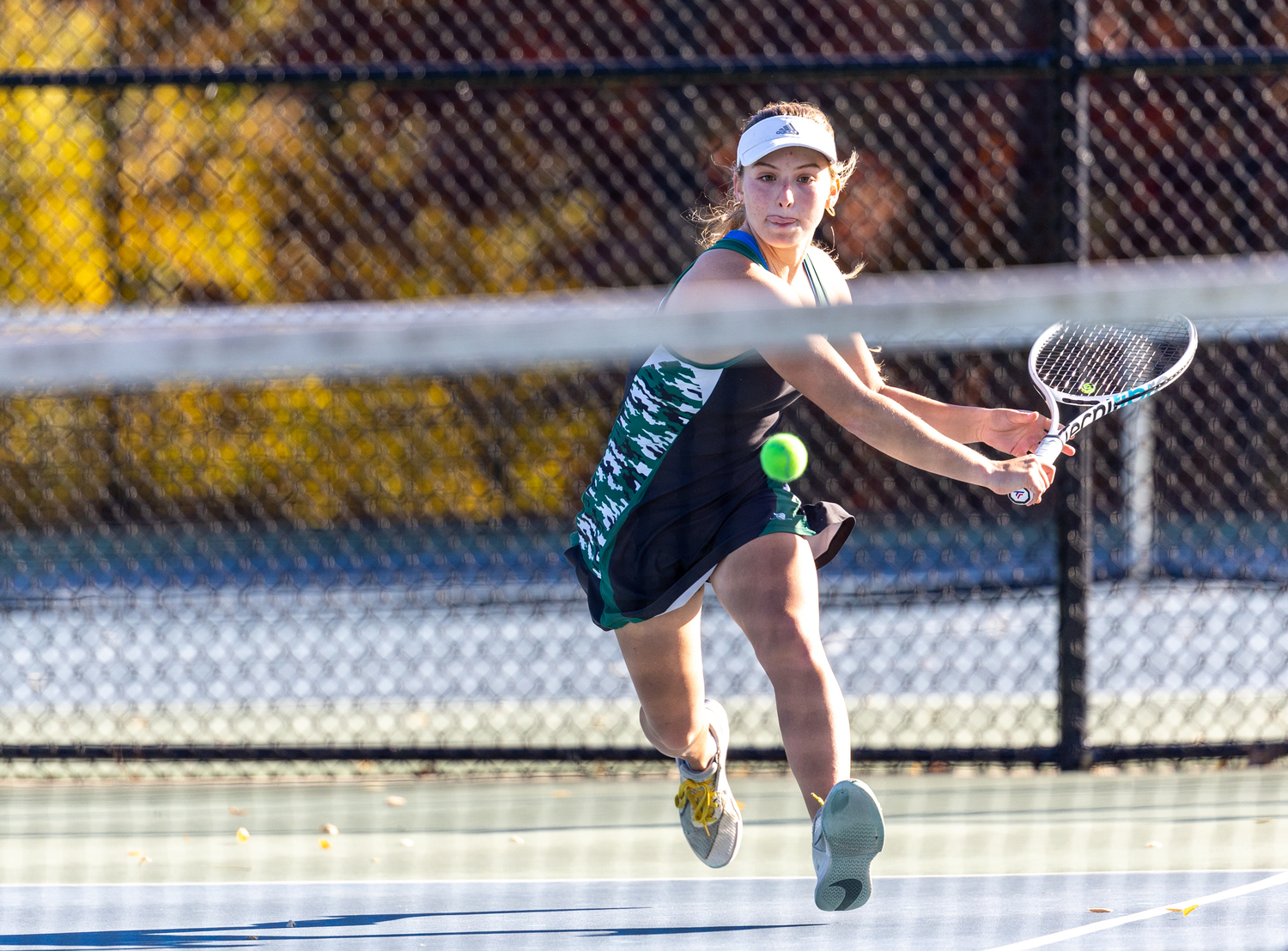 Senior Matilda Buchen races for the ball. RON ESPOSITO