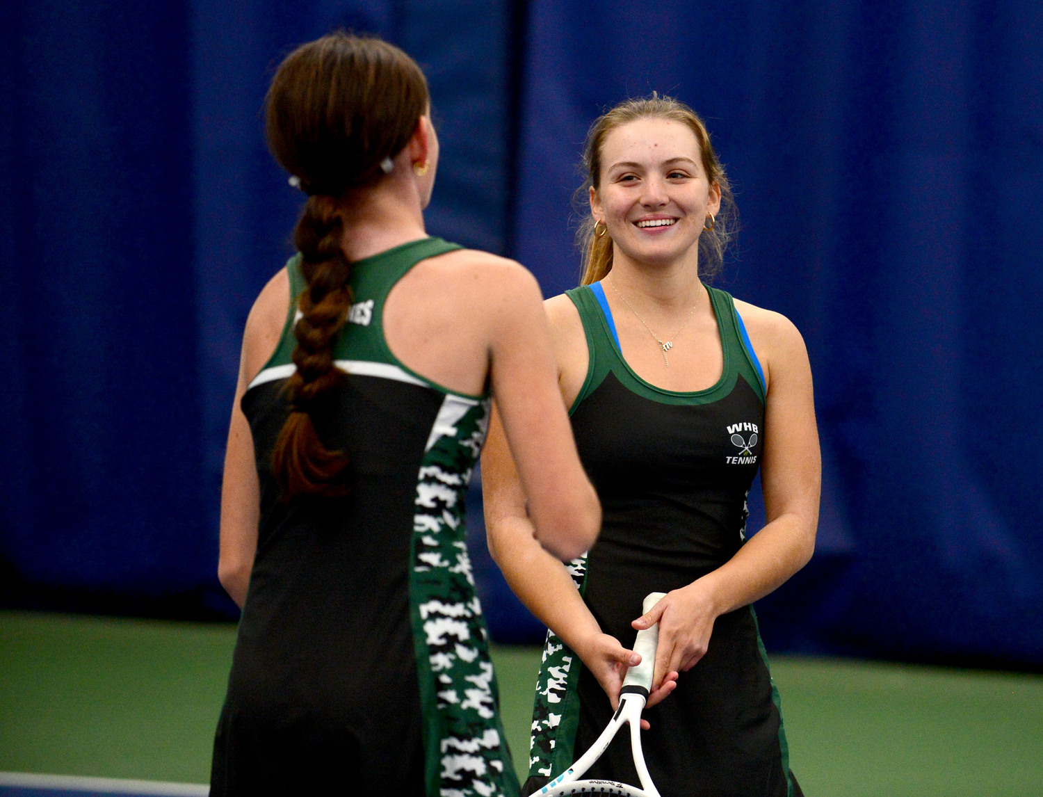 Freshman Ava Borruso and senior Matilda Buchen. DAMION REID