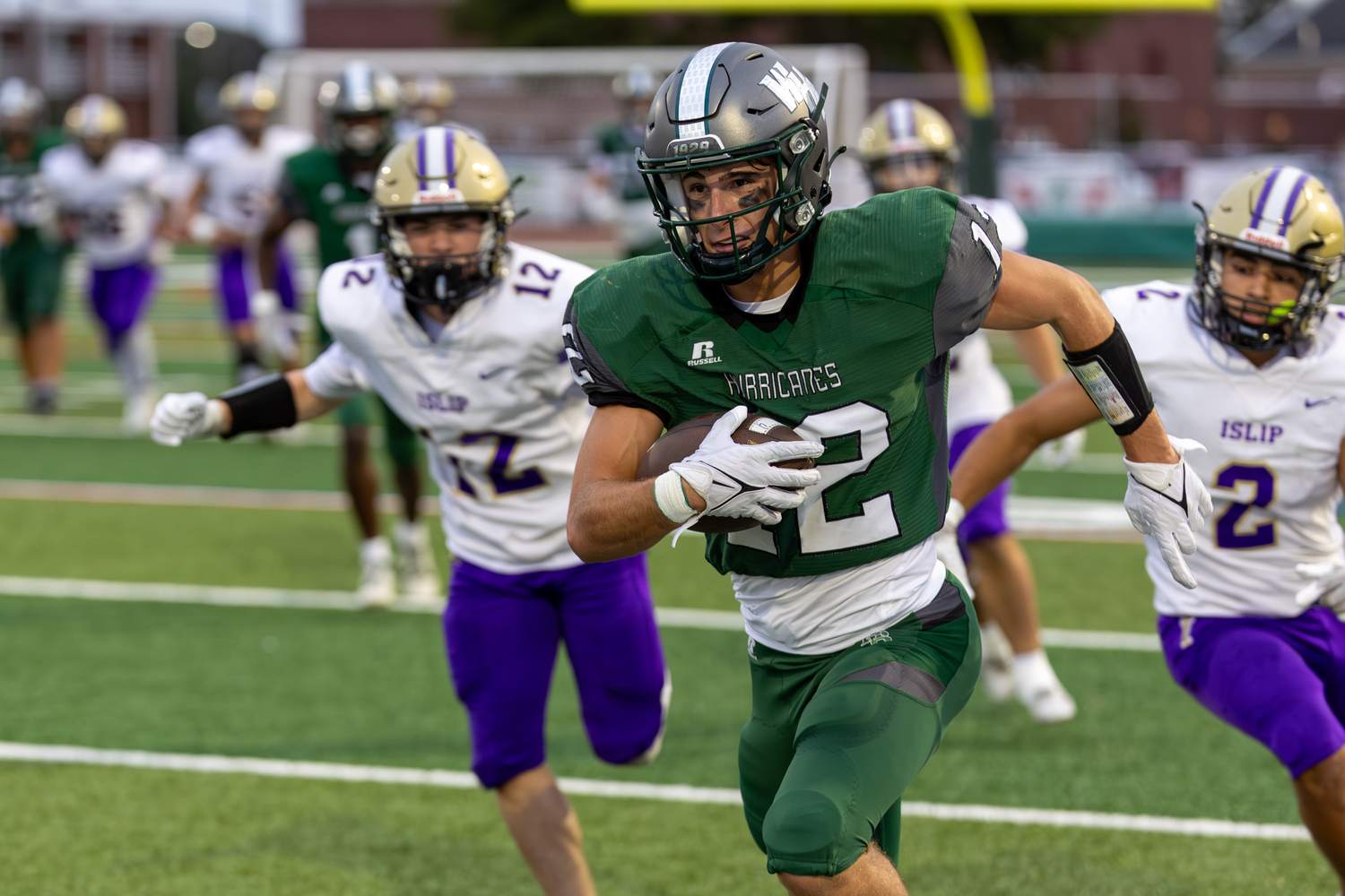 Senior running back Brody Schaffer carries the ball. RON ESPOSITO