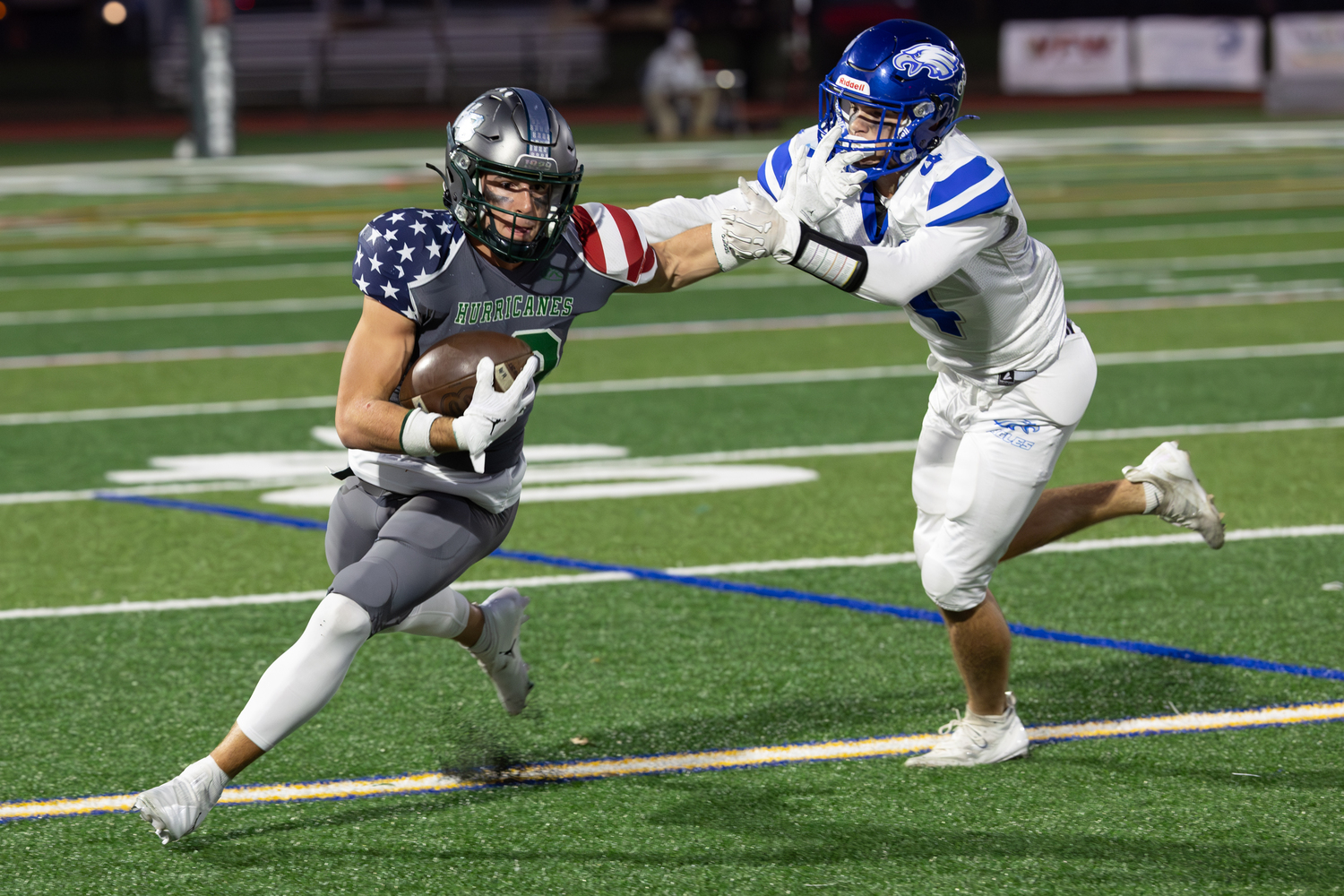 Senior running back Brody Schaffer rushes up the field. RON ESPOSITO