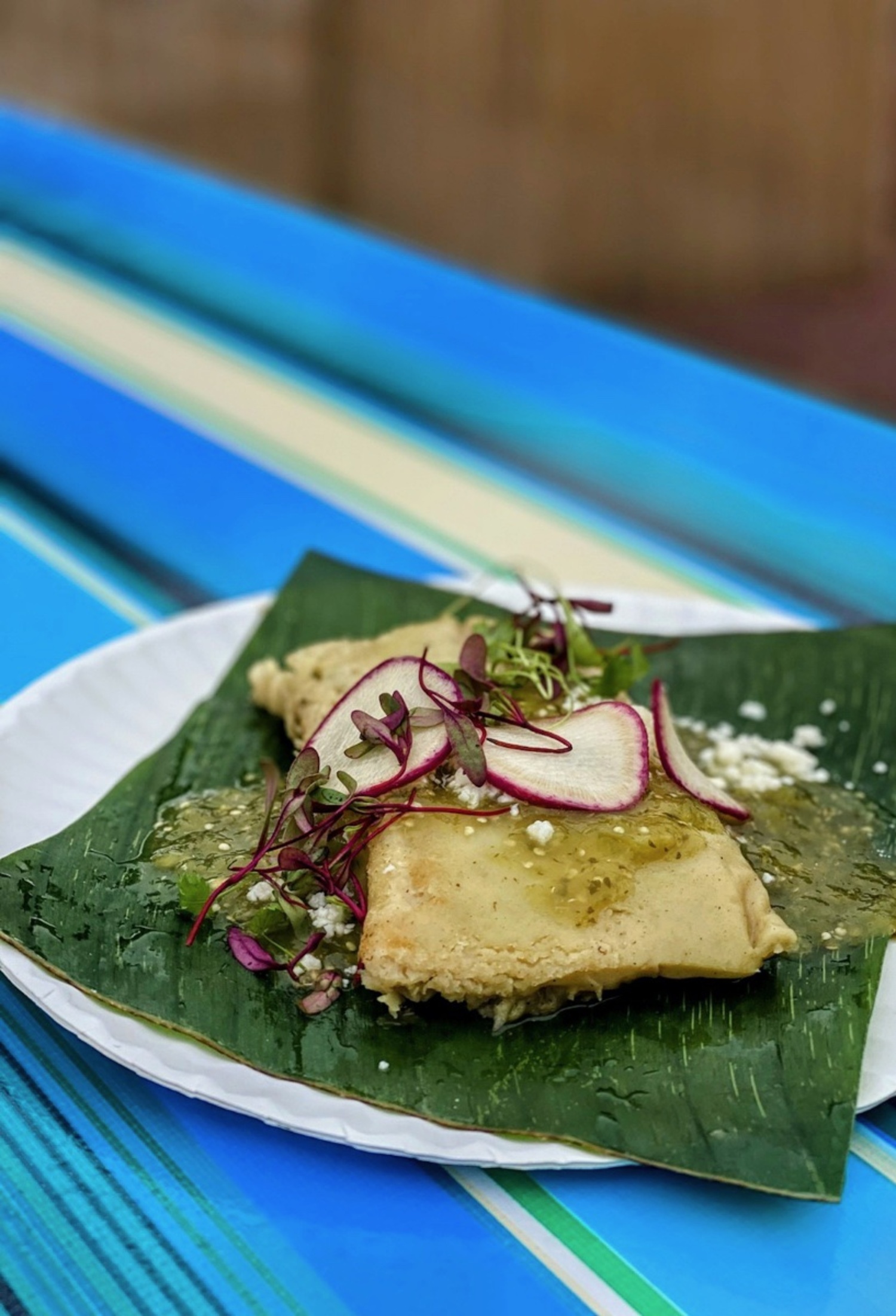 Tamal de pollo at La Fondita. COURTESY LA FONDITA