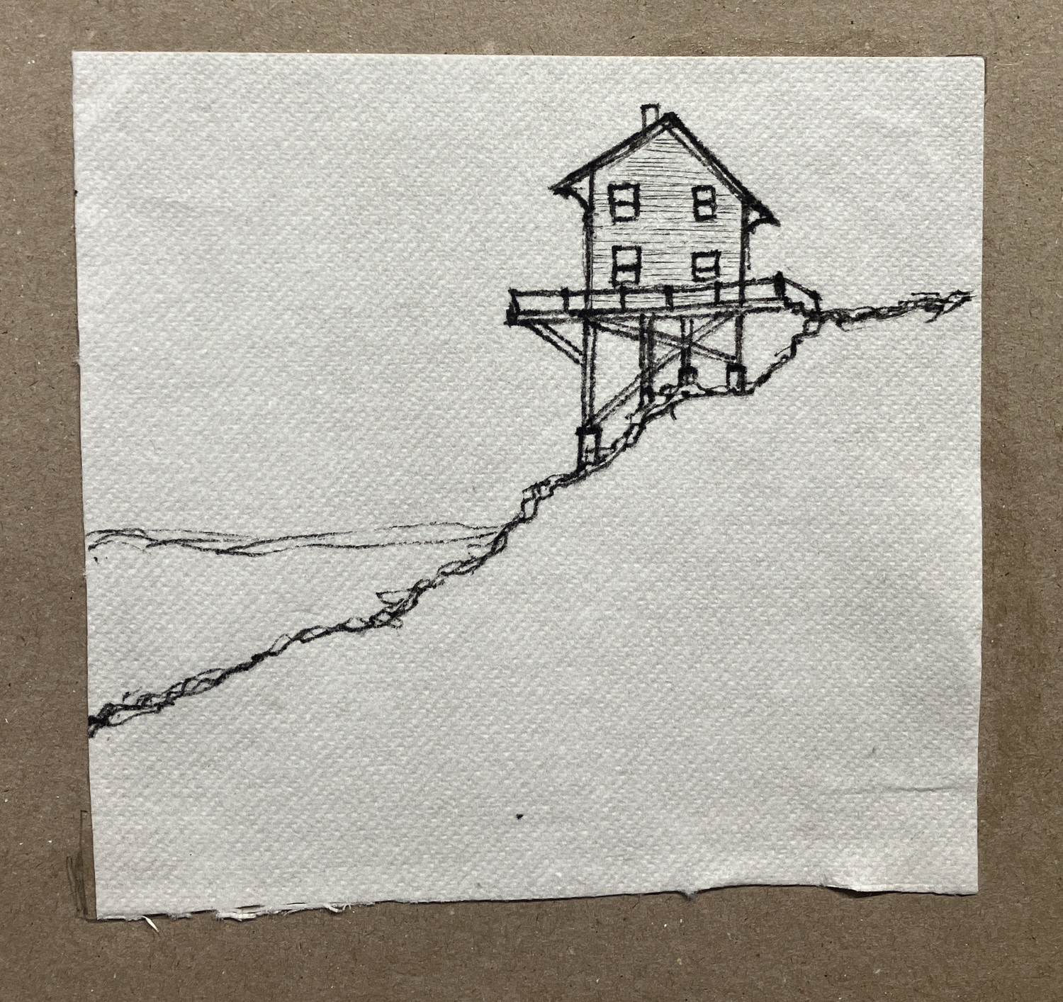 AIA Peconic napkin sketch