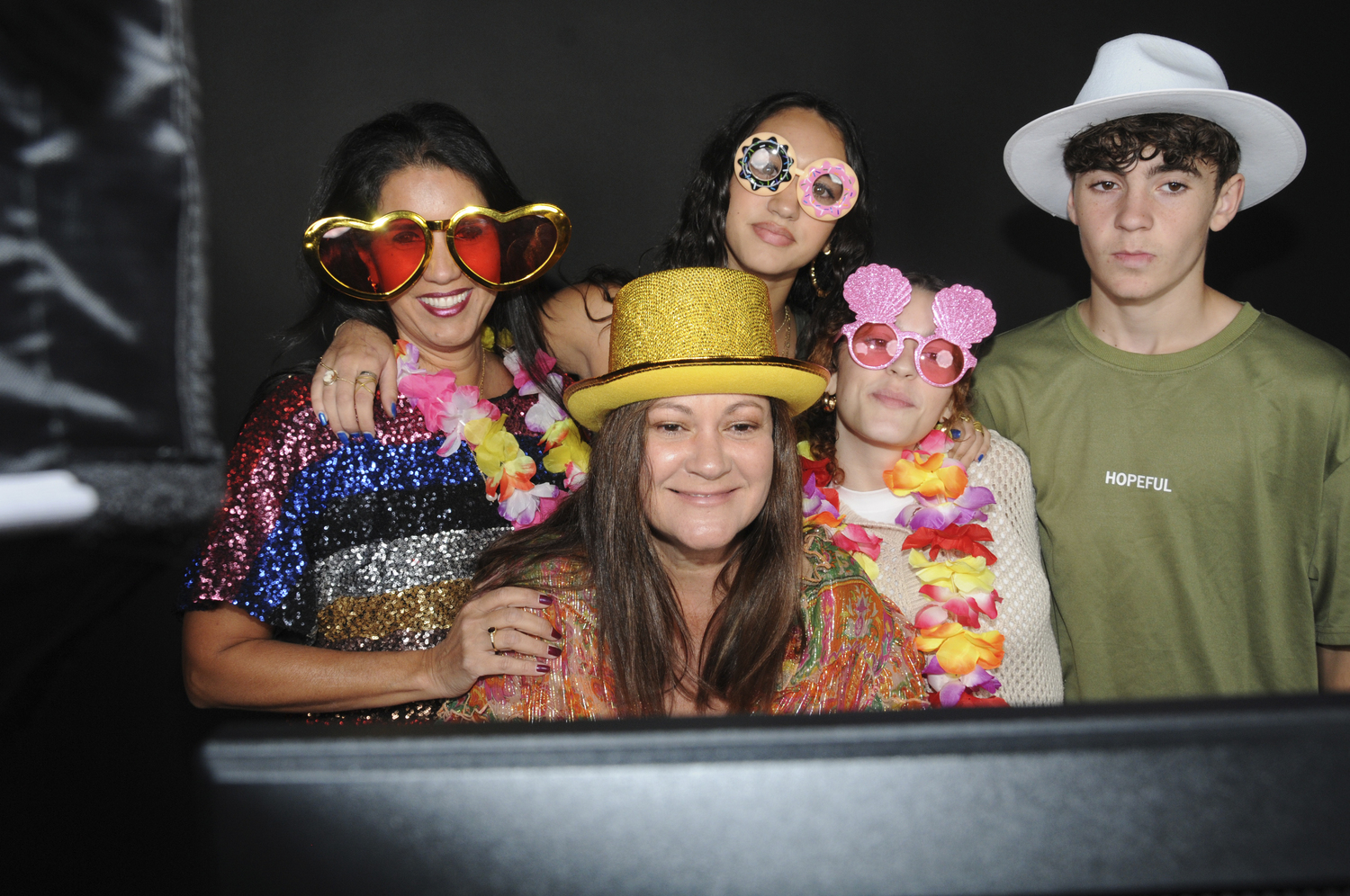 In the photo booth at the 3rd Annual Guardians of the Galaxy Gala to benefit Our Fabulous Varity Show at LTV on Saturday night.  RICHARD LEWIN