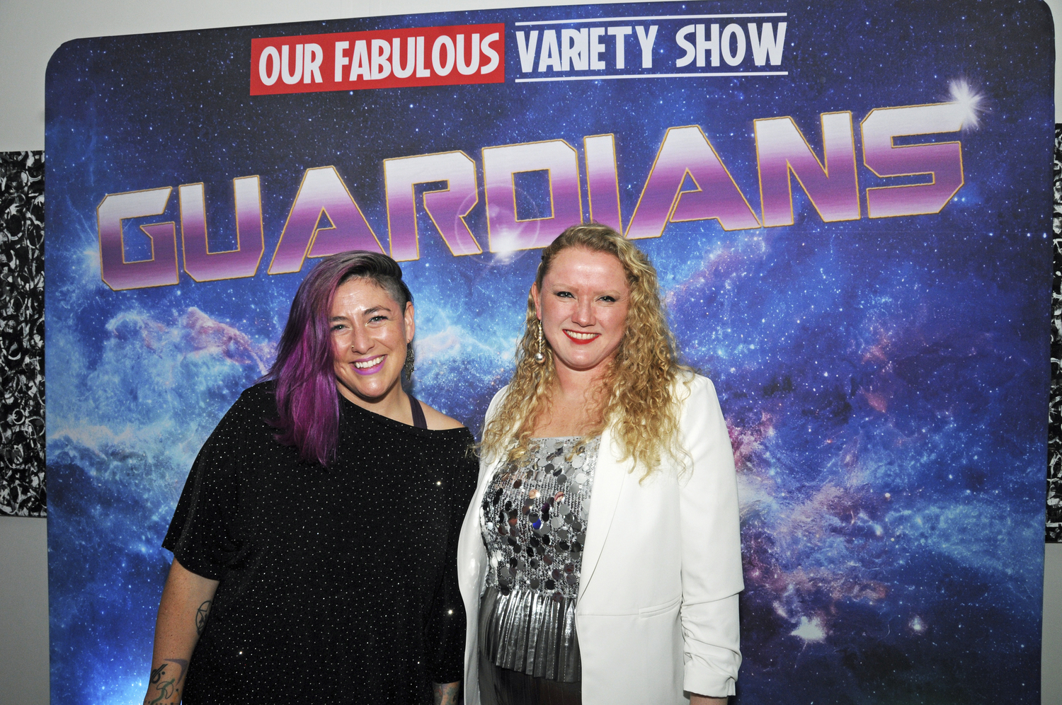 Anita Boyer and Kasia Klimiuk at the 3rd Annual Guardians of the Galaxy Gala to benefit Our Fabulous Varity Show at LTV on Saturday night.  RICHARD LEWIN