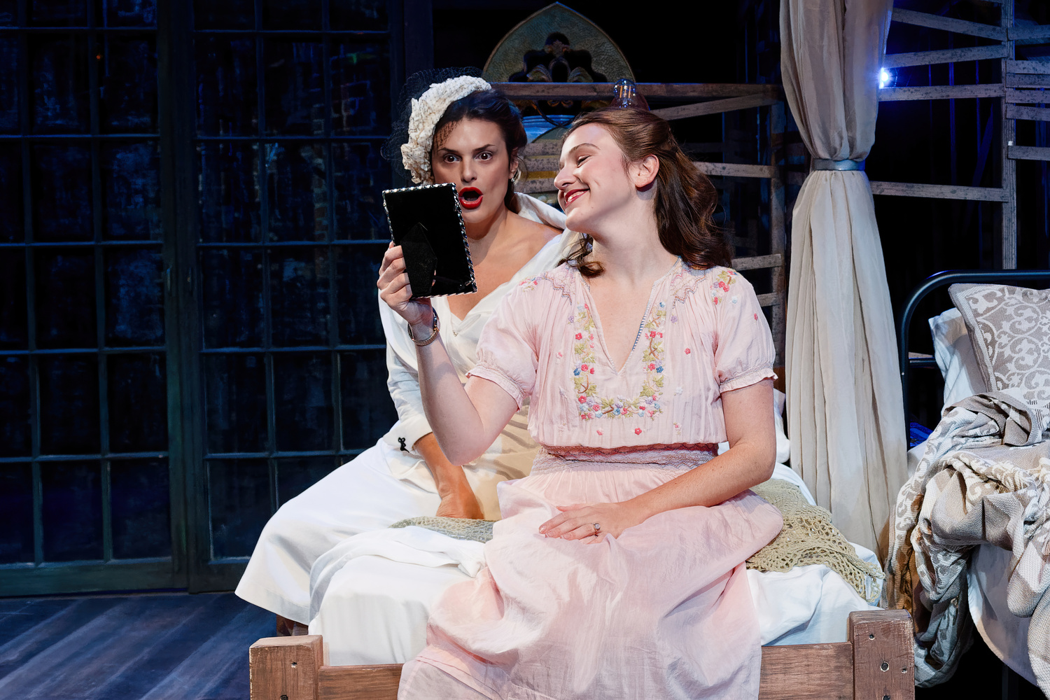 Daniela Mastropietro (Blanche DuBois) and Katie Rodgers (Stella Kowalski) in 