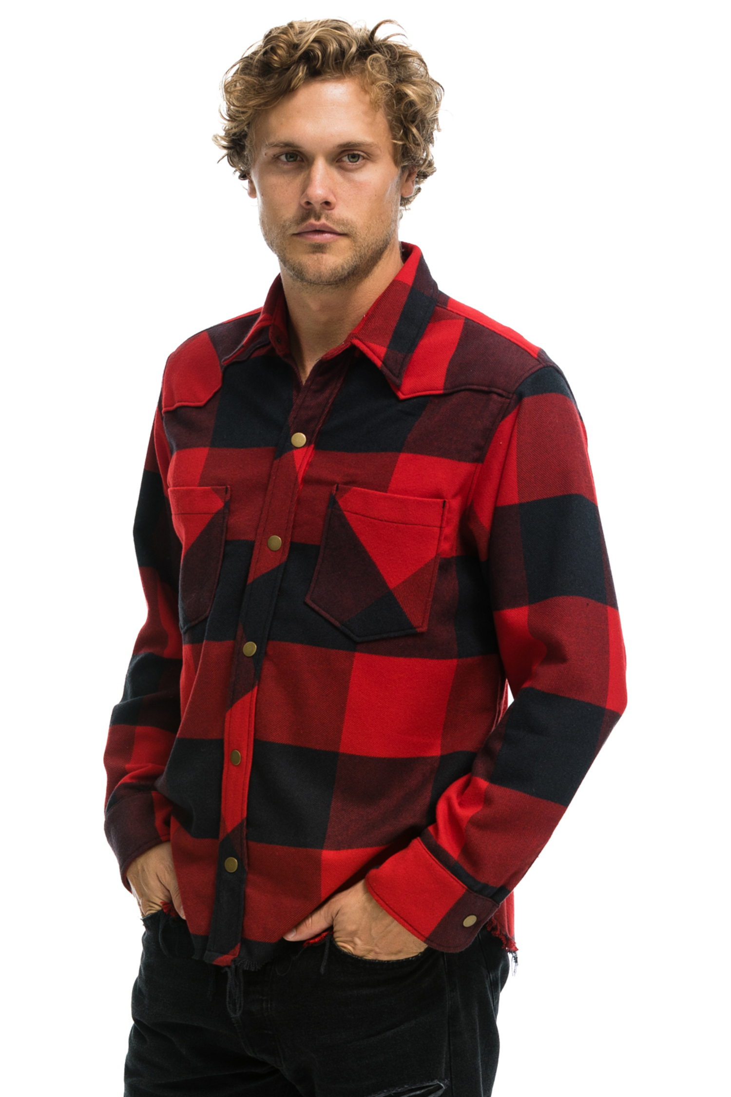 Aviator Nation Buffalo Plaid Flannel; aviatornation.com