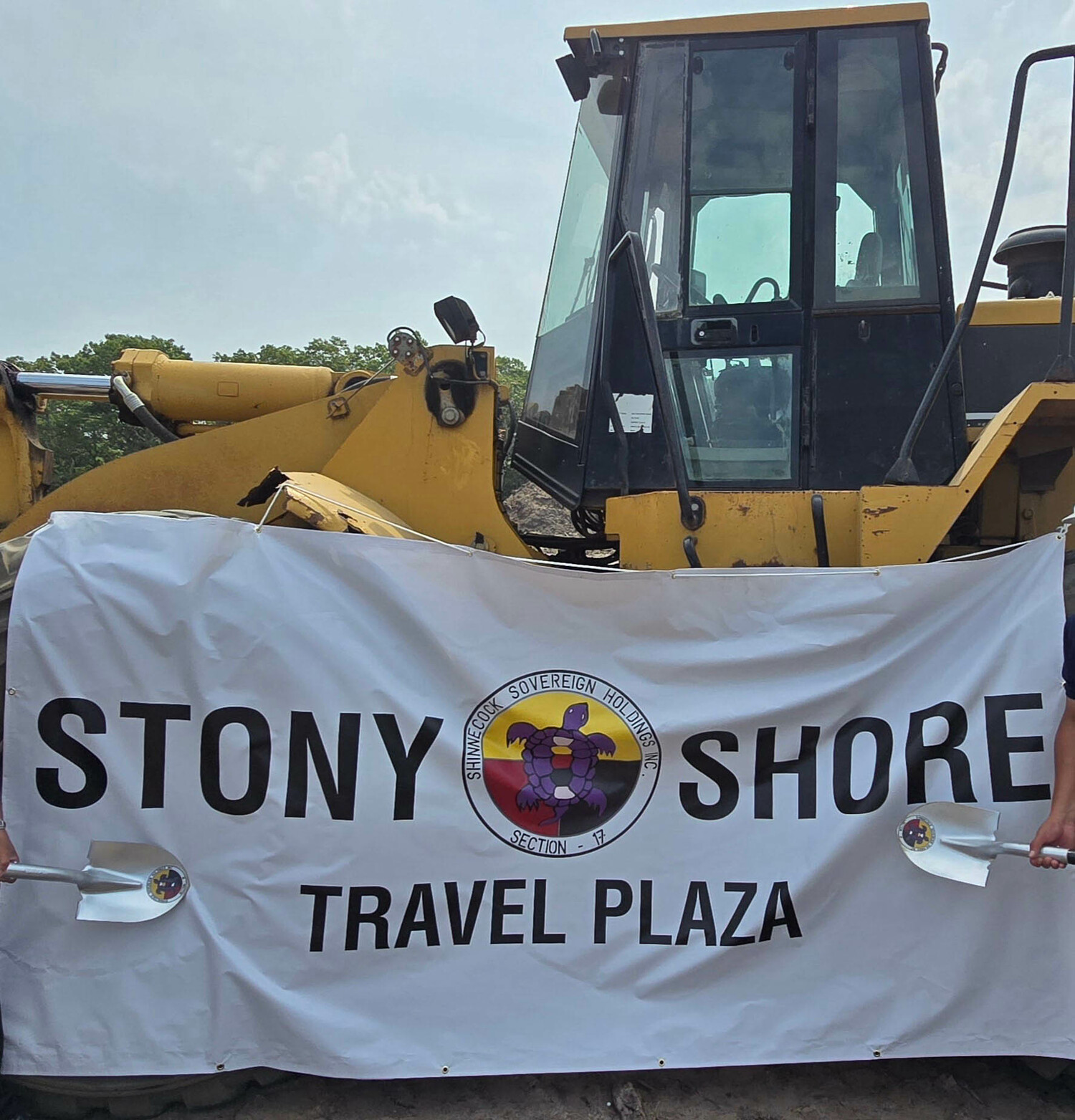 Groundbreaking at the Stony Shore Travel Plaza.  COURTESY LANCE GUMBS