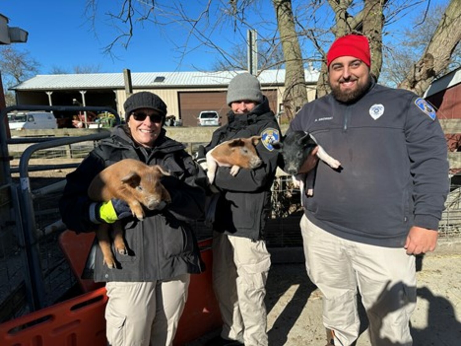 The Town of Southampton Department of Public  Safety and Emergency Management’s Animal Control Division recently partnered with the Cornell  Cooperative Extension of Suffolk County to enhance skills and knowledge related to handling farm  animals.  COURTESY TOWN OF SOUTHAMPTON