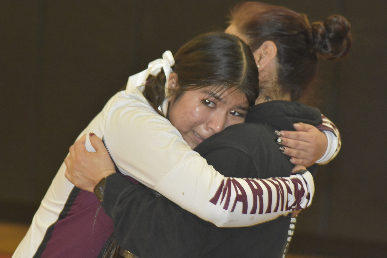 Happy tears! There were plenty of smiles and hugs going around following Southampton's 3-1 playoff victory at Babylon on Saturday.   DREW BUDD