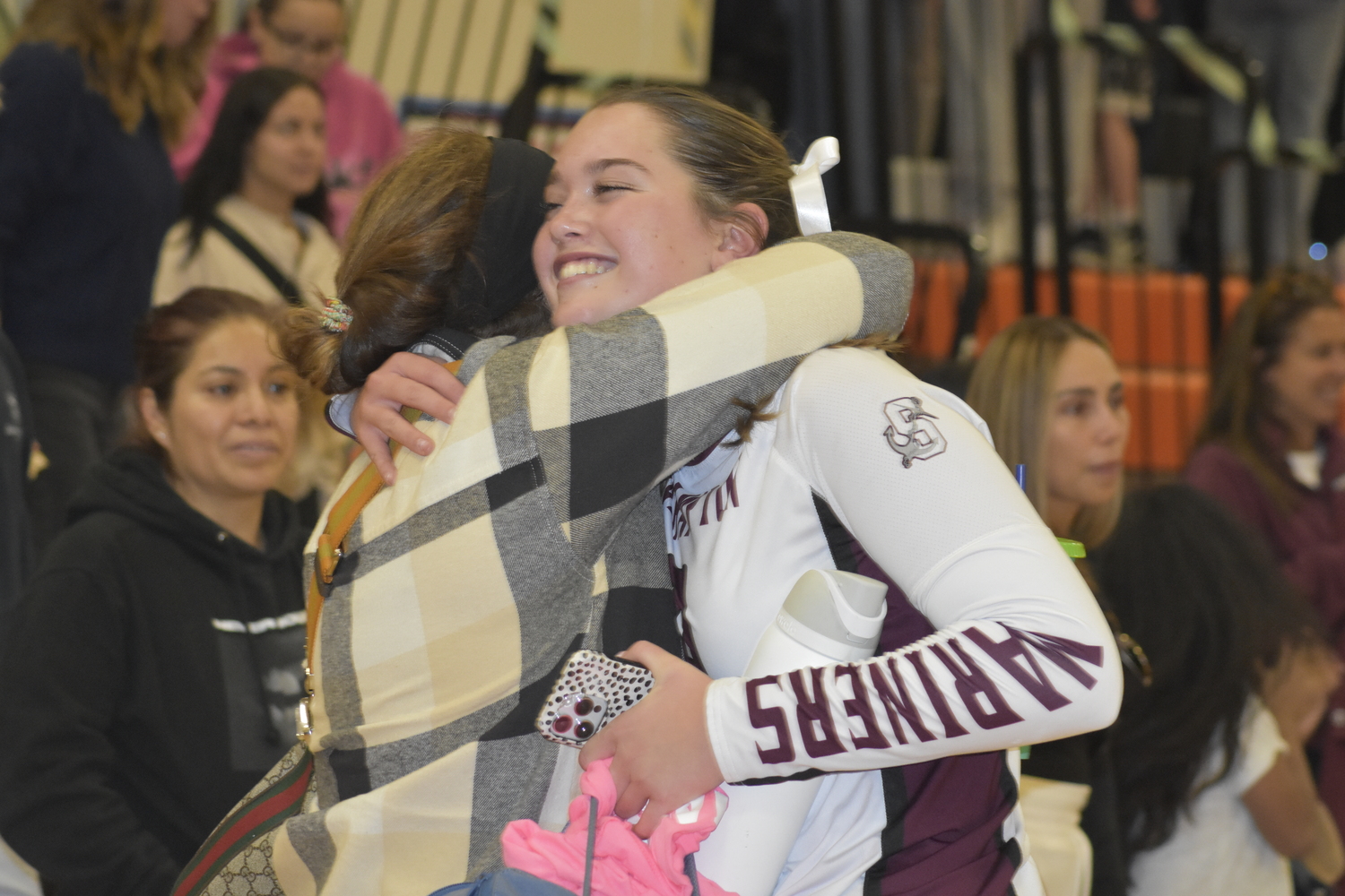 There were plenty of smiles and hugs going around following Southampton's 3-1 playoff victory at Babylon on Saturday.   DREW BUDD