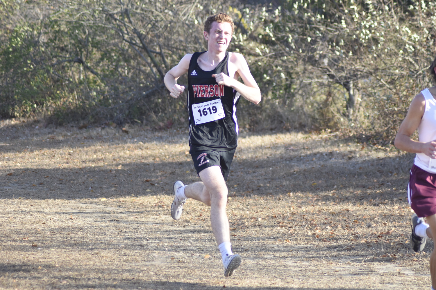 Pierson's David Kriegsman races toward the finish line.   DREW BUDD