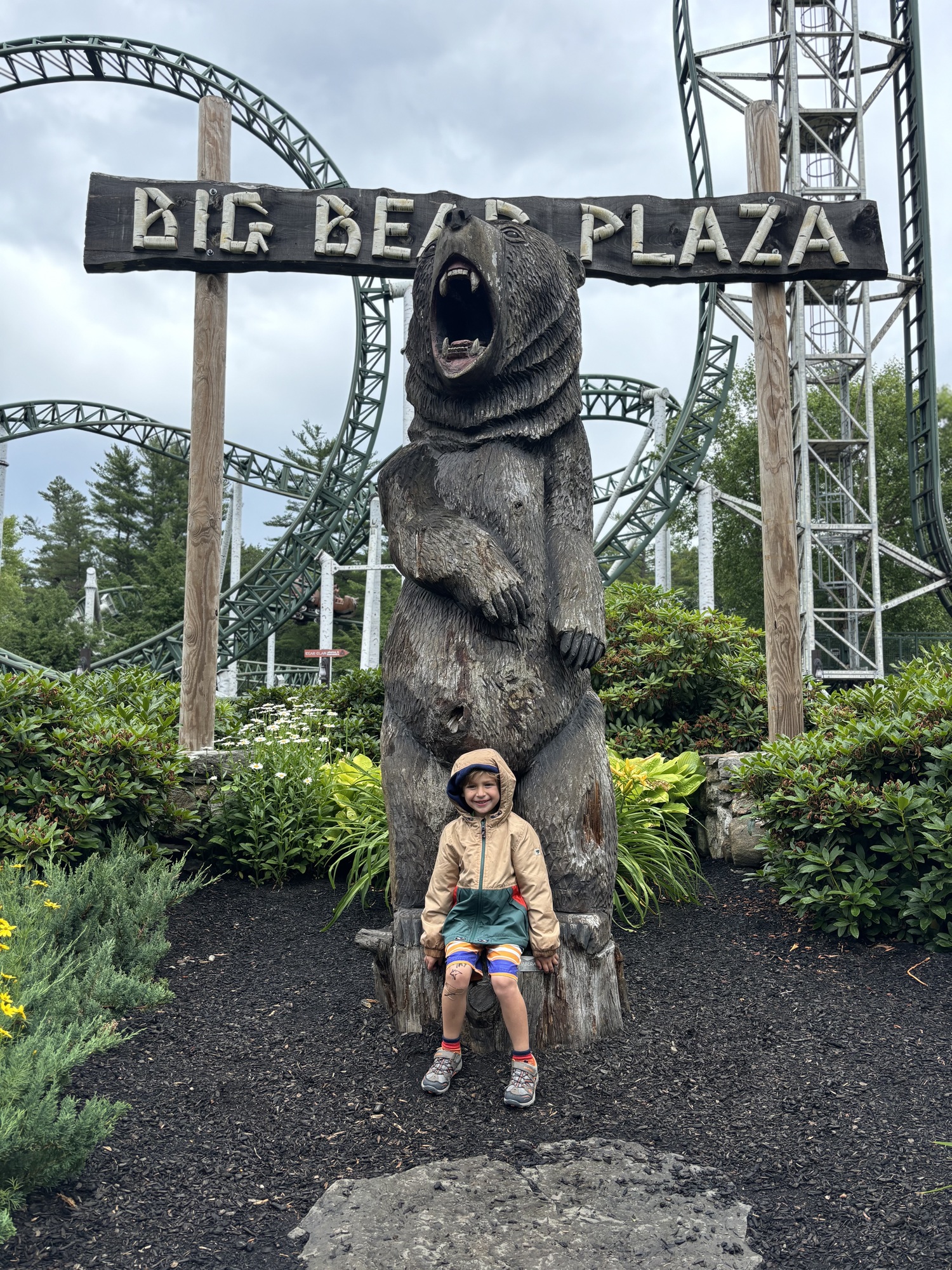 The Big Bear at Canobie, with Nathaniel and Miles. Hannah Selinger photo