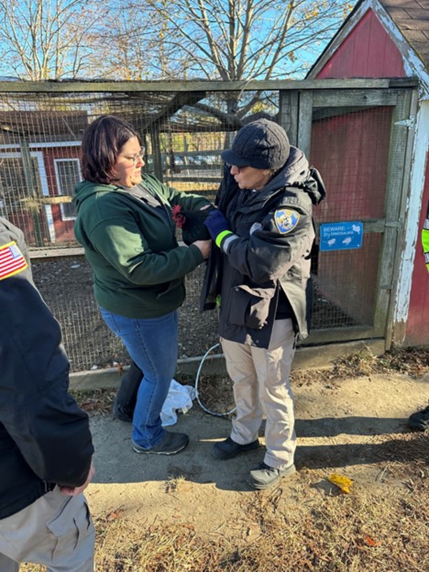 The Town of Southampton Department of Public  Safety and Emergency Management’s Animal Control Division recently partnered with the Cornell  Cooperative Extension of Suffolk County to enhance skills and knowledge related to handling farm  animals.  COURTESY TOWN OF SOUTHAMPTON