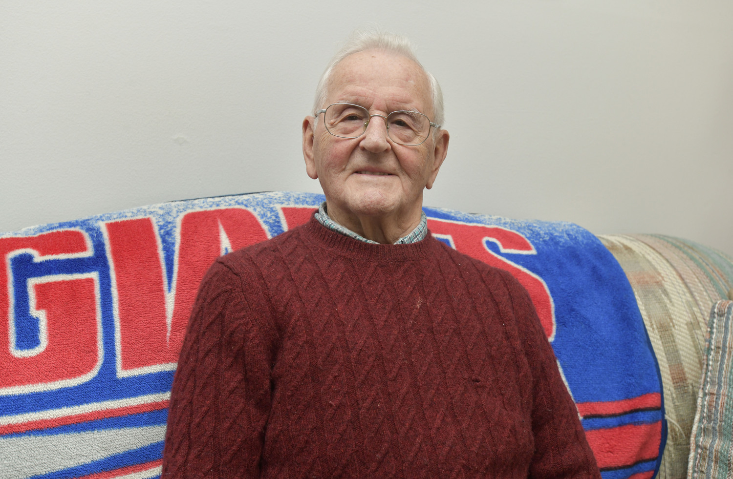 Stanley Penski at his home in North Sea.   DANA SHAW