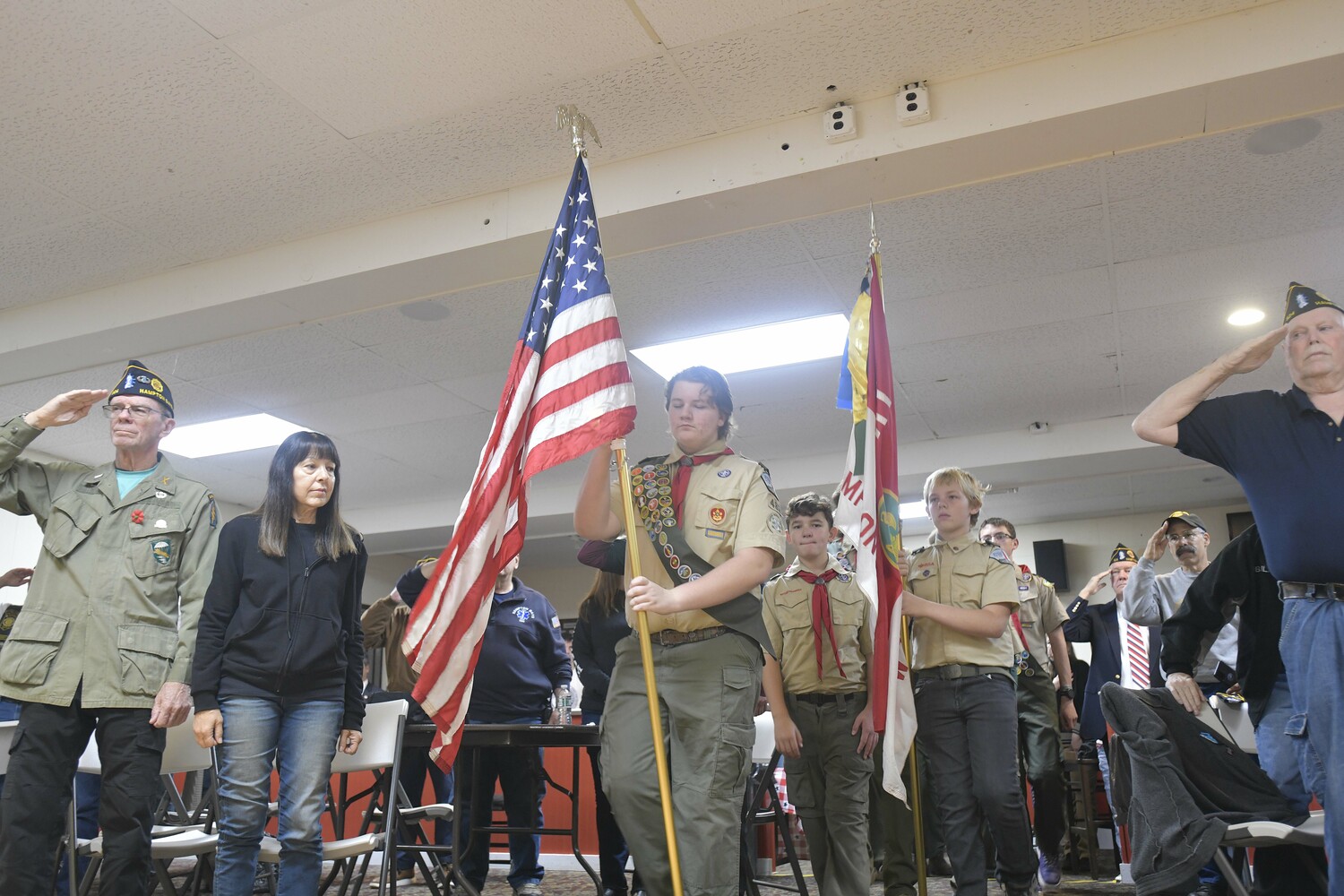 The Hampton Bays Scouts.