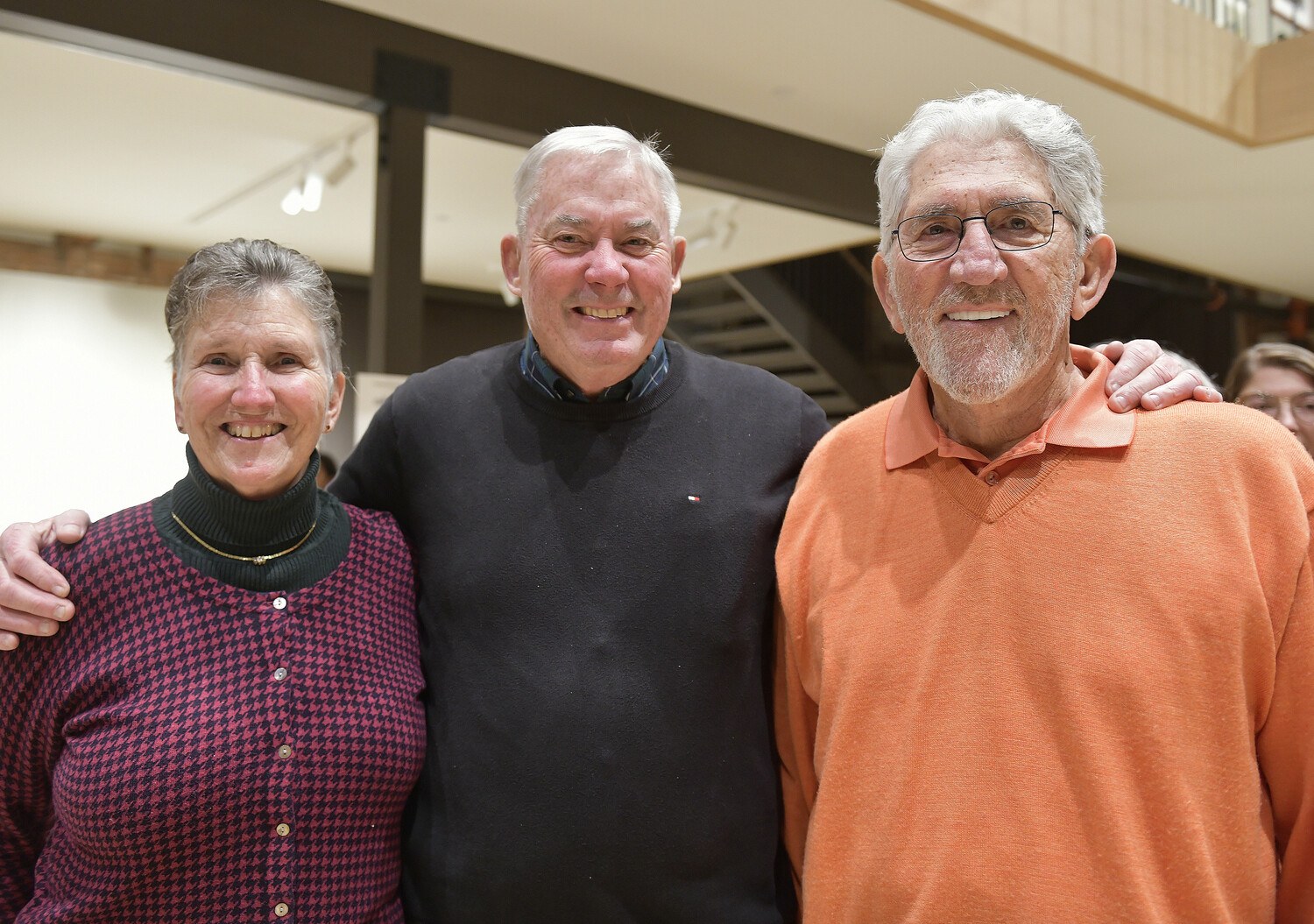 Bethany and Ed Deyermond with Larry Cantwell.  DANA SHAW