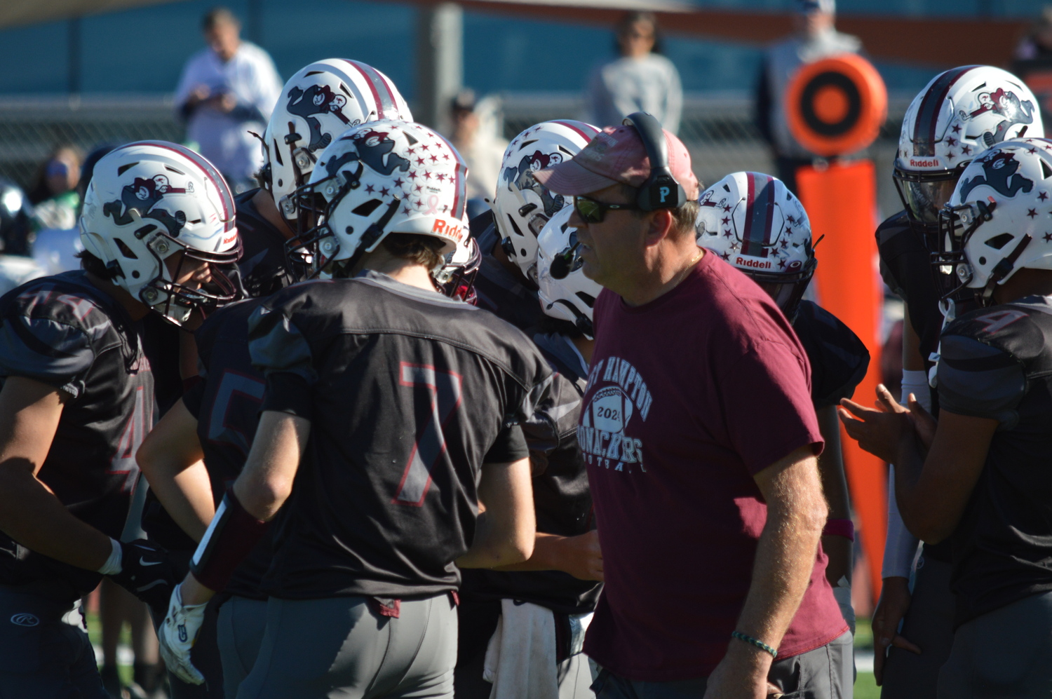 East Hampton head coach Joe McKee has led the Bonackers to their first playoff berth in 11 years.  GAVIN MENU