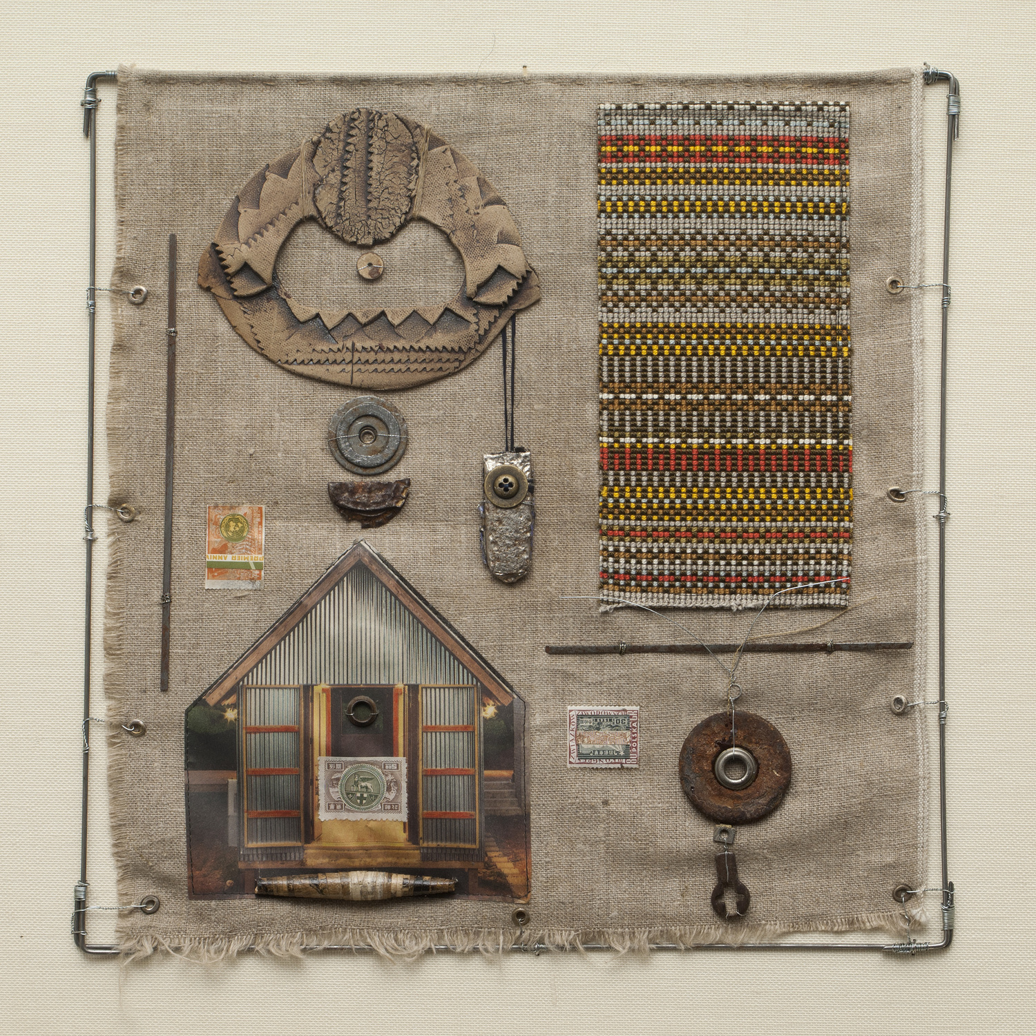 Patricia Feiwel “Chalet,” 2014, mixed media, 21