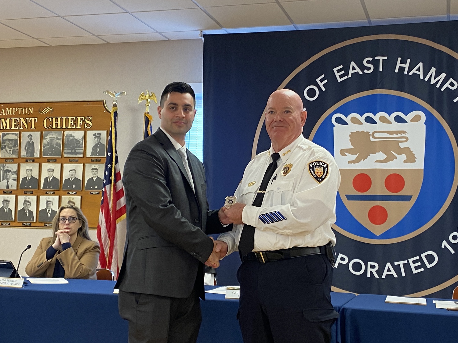 Officer James Fusco has joined the East Hampton Village Police Department. CHRISTOPHER WALSH