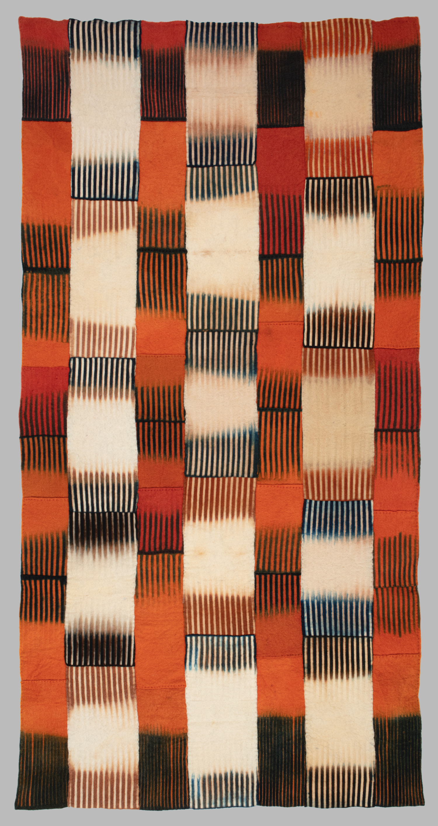 Ana Lisa Hedstrom, “Ladders,” 2020, pieced wool felt, 72” x 36.” COURTESY THE ARTIST/PHOTO BY AVANT PRINTING