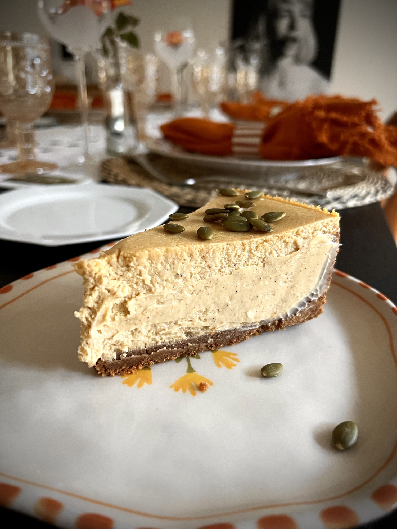 Pumpkin cheesecake. ROBYN DIEDERIKS