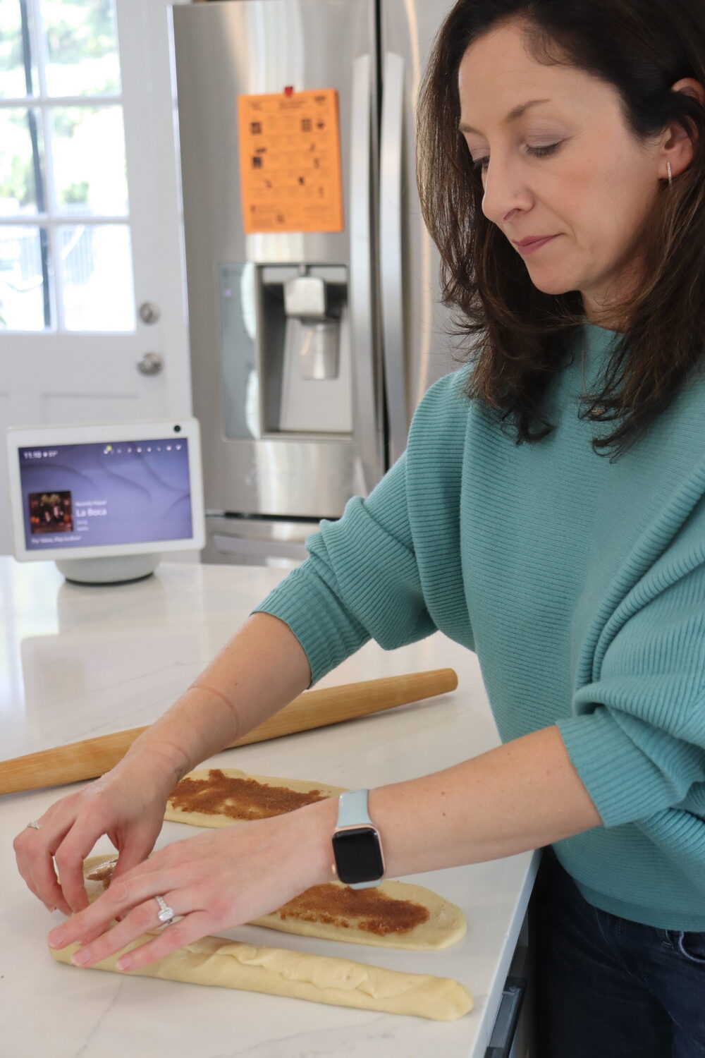 East Hampton resident Stephanie Whitehorn has started a thriving business making challah bread out of her kitchen. CAILIN RILEY