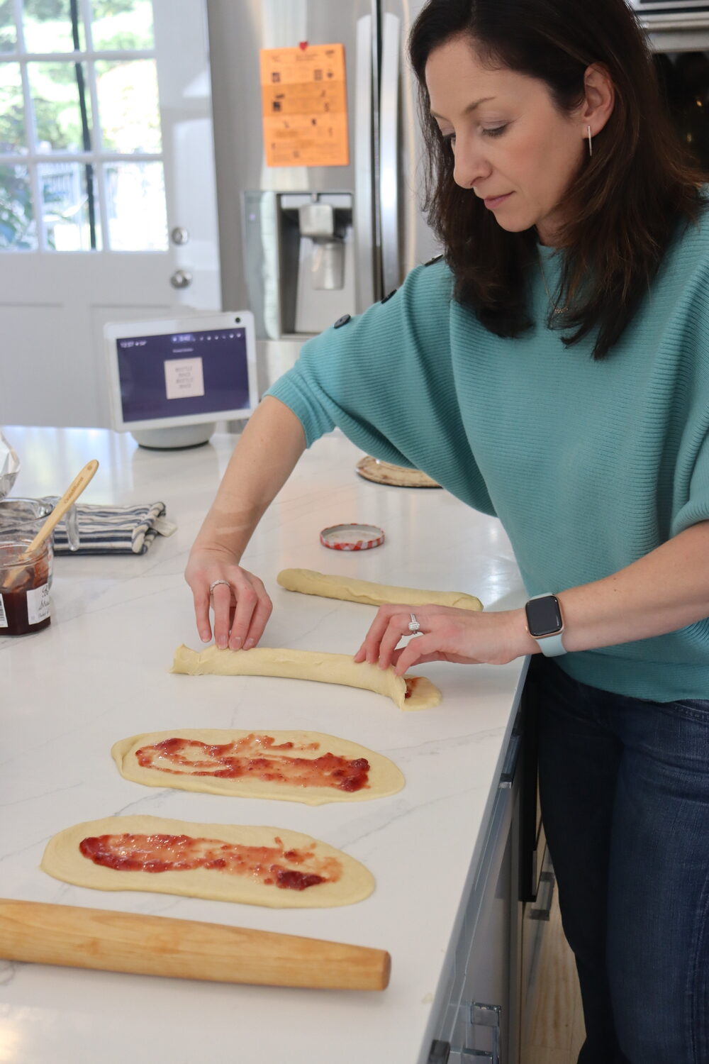 East Hampton resident Stephanie Whitehorn has started a thriving business making challah bread out of her kitchen. CAILIN RILEY