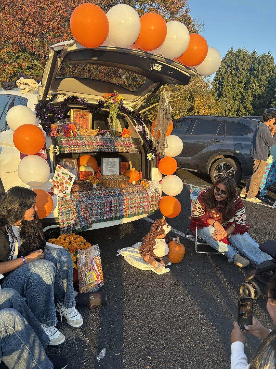 East Hampton High School students decorated their cars for a 'Trunk or  Treat' event last week.