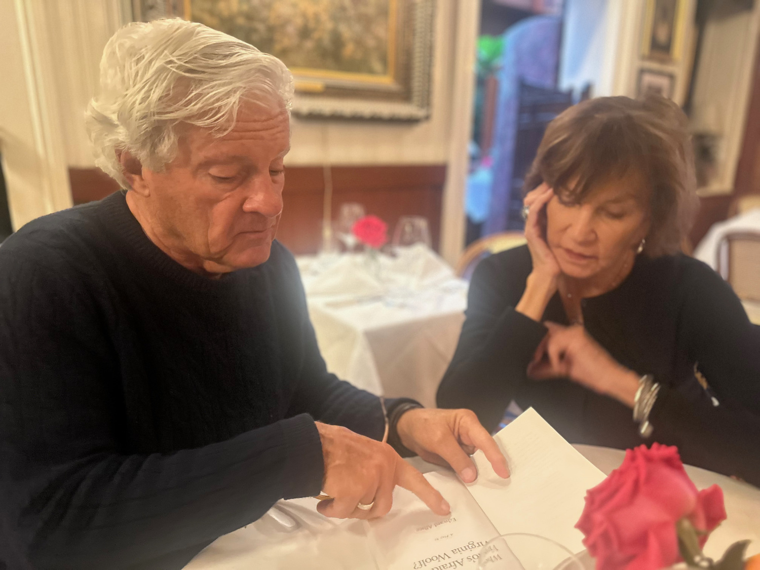 Director James Larocca and actress Mercedes Ruehl review text from Edward Albee's 