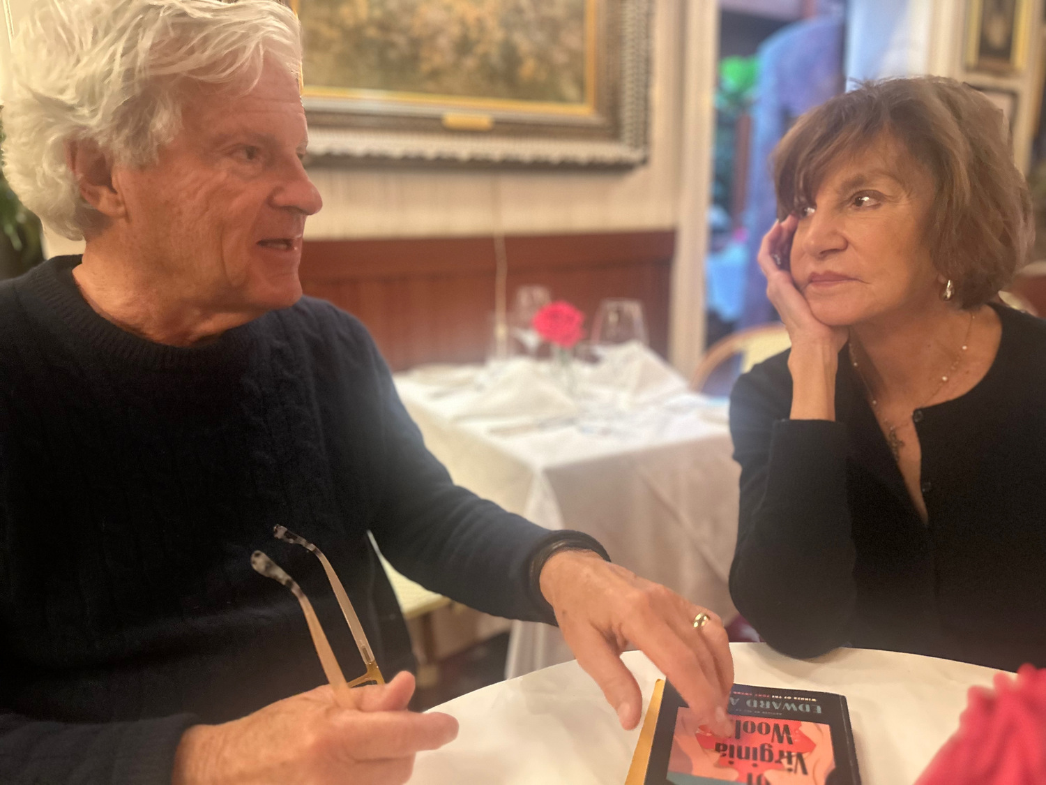 Director James Larocca and actress Mercedes Ruehl review text from Edward Albee's 