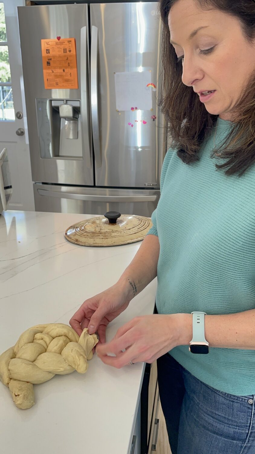 East Hampton resident Stephanie Whitehorn has started a thriving business making challah bread out of her kitchen. CAILIN RILEY