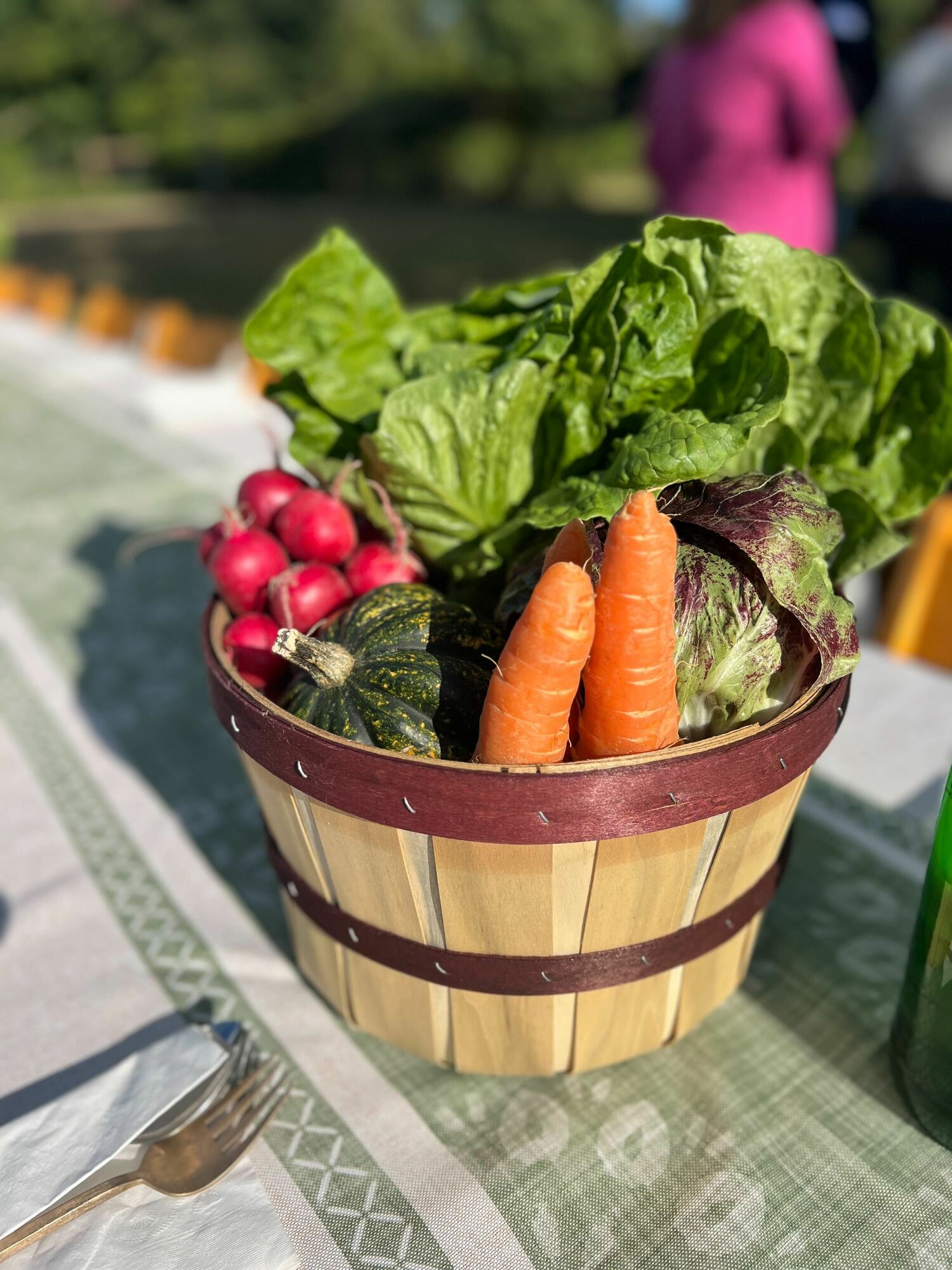 Fall harvest centerpiece by Golden Acres Farm. EDUARDO AMORIM