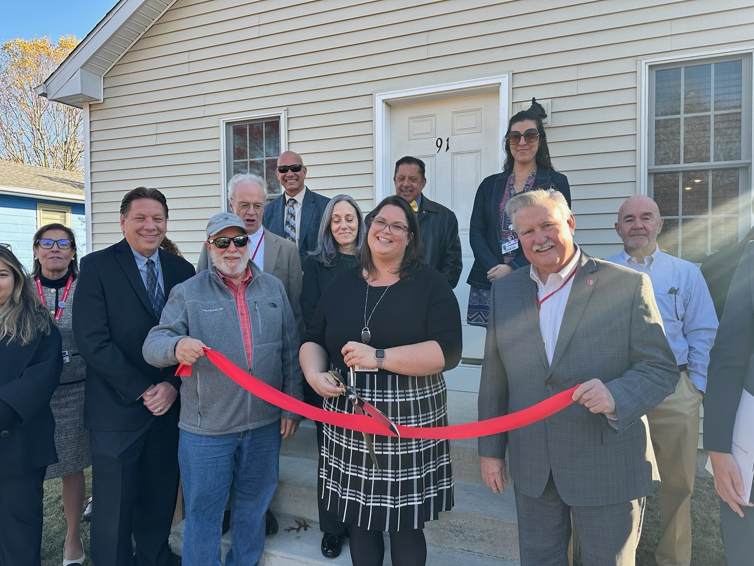 Officials from Stony Brook Eastern Long Island Hospital celebrated the opening of two new recovery homes in Flanders for women and members of the LGBTQ community last week. COURTESY SBELIH