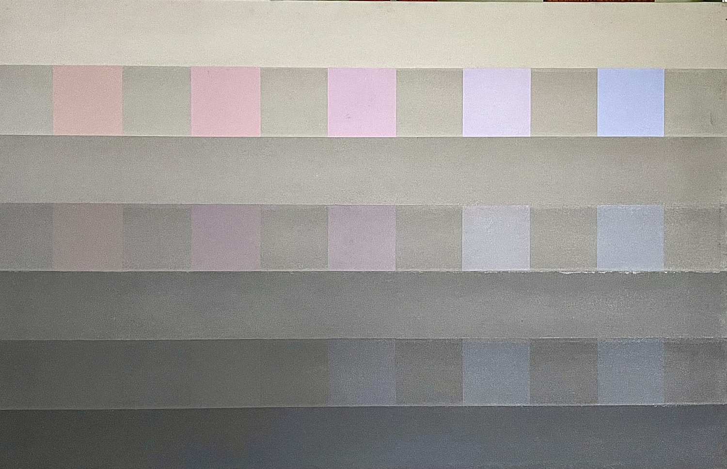 Chrome Series, Violet: 1972, by Allan Bridge. He was part of the second generation of color field painters, and experimented with color and form. COURTESY MARISSA BRIDGE