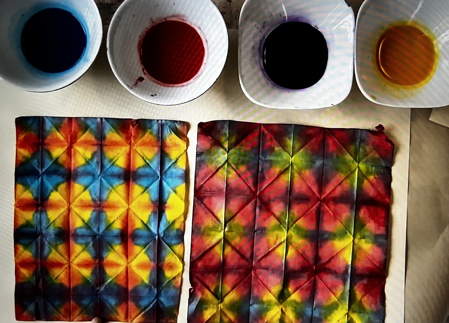 Women’s Art Center of the Hamptons presents a Japanese Folding and Dye Workshop on December 1. COURTESY WACH