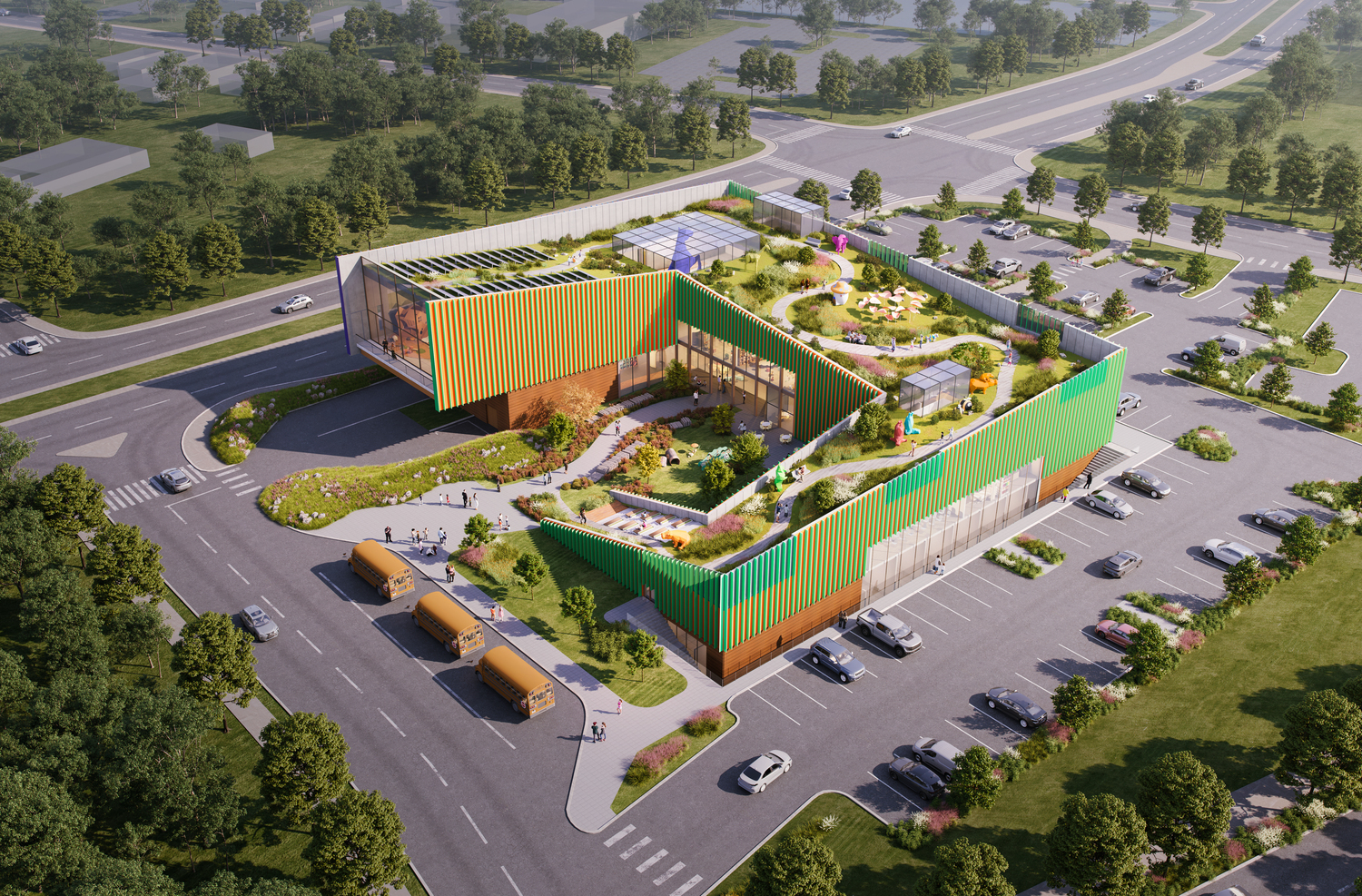 The Lexington Children's Museum design by Skolnick Architecture + Design Partnership won the President's Award  in the unbuilt projects  category.  COURTESY SKOLNICK ARCHITECTURE + DESIGN PARTNERSHIP