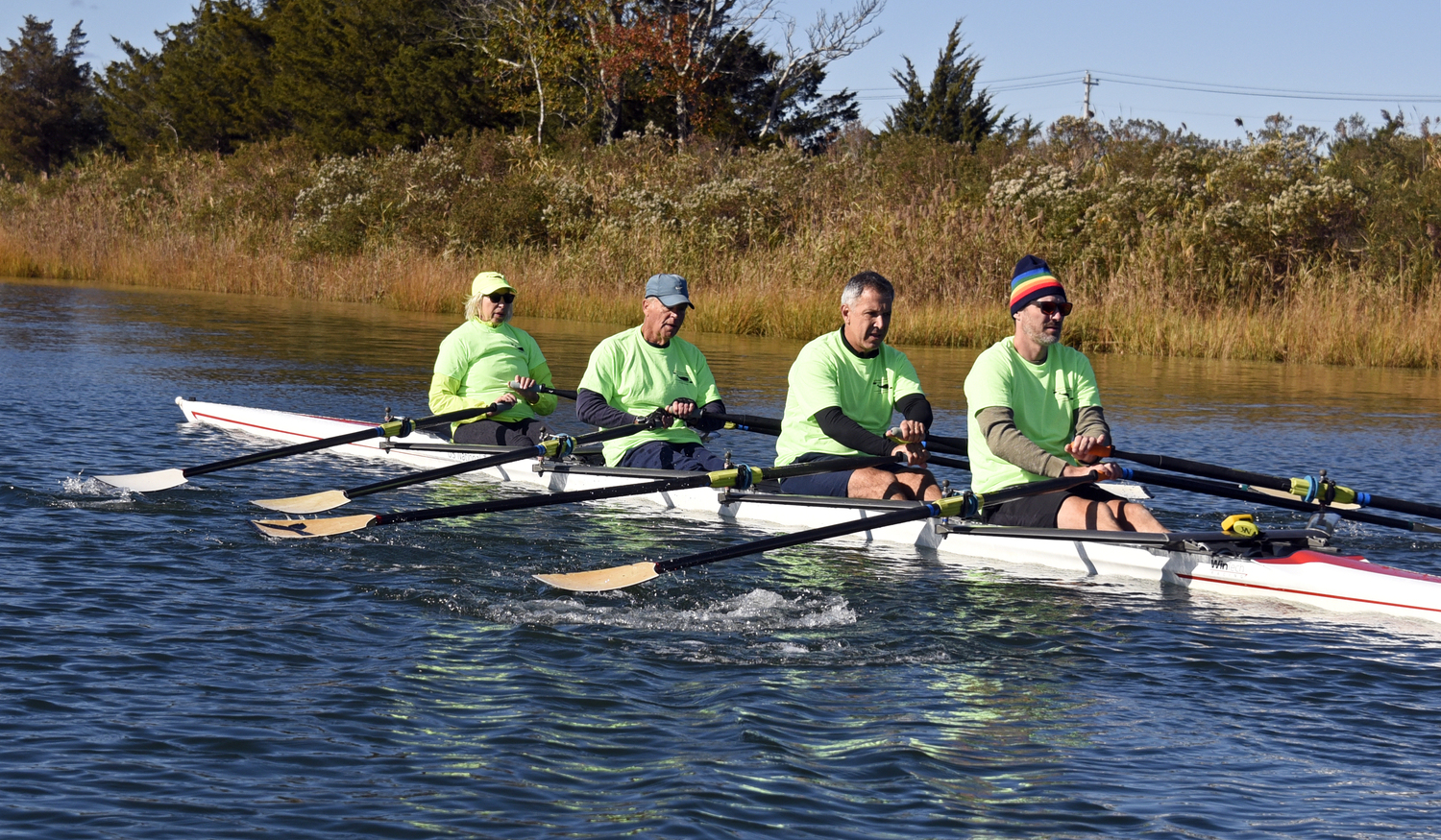 There is no age limit as to who can row, as Team Green demonstrates in spades. MICHAEL MELLA