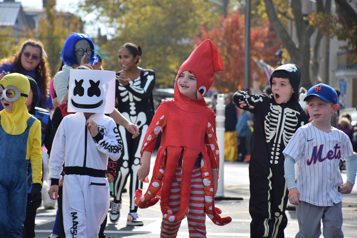 Sag Harbor Learning Center and Elementary students dressed in costume paraded around Sag Harbor Village for Halloween. COURTESY SAG HARBOR SCHOOL DISTRICT